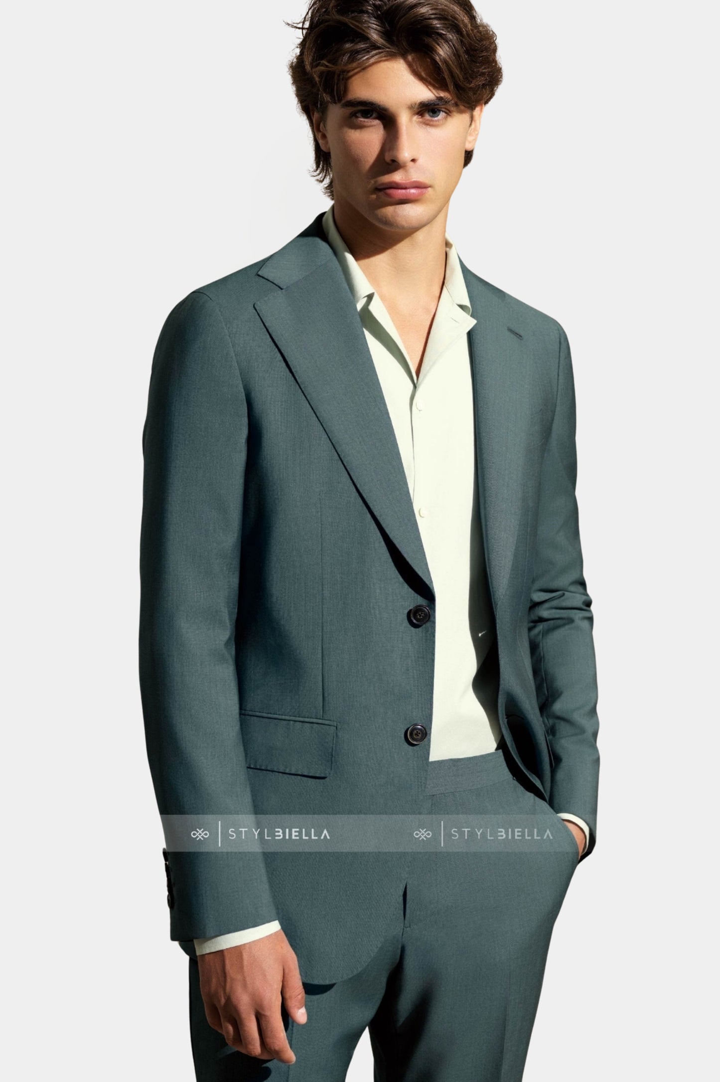 Notch Lapel, Green Suit