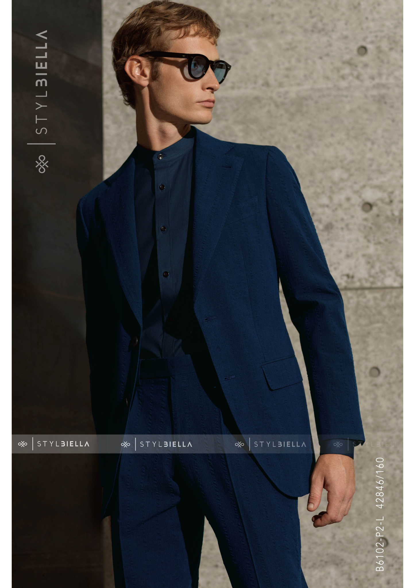 Notch Lapel, Dark Blue, Expedition Suit, Stylbiella