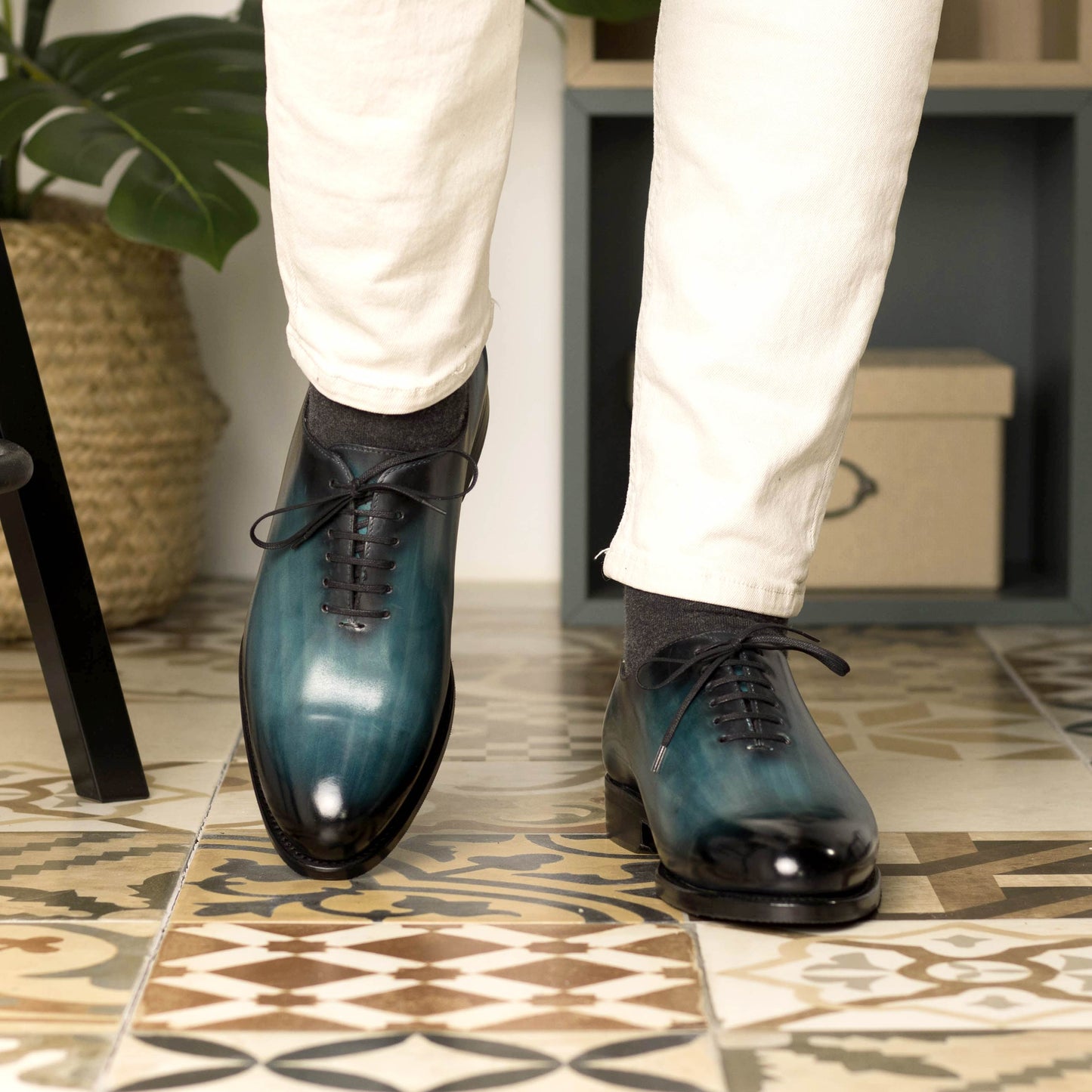 Leather Whole Cut Zurigo │ Azur Patina