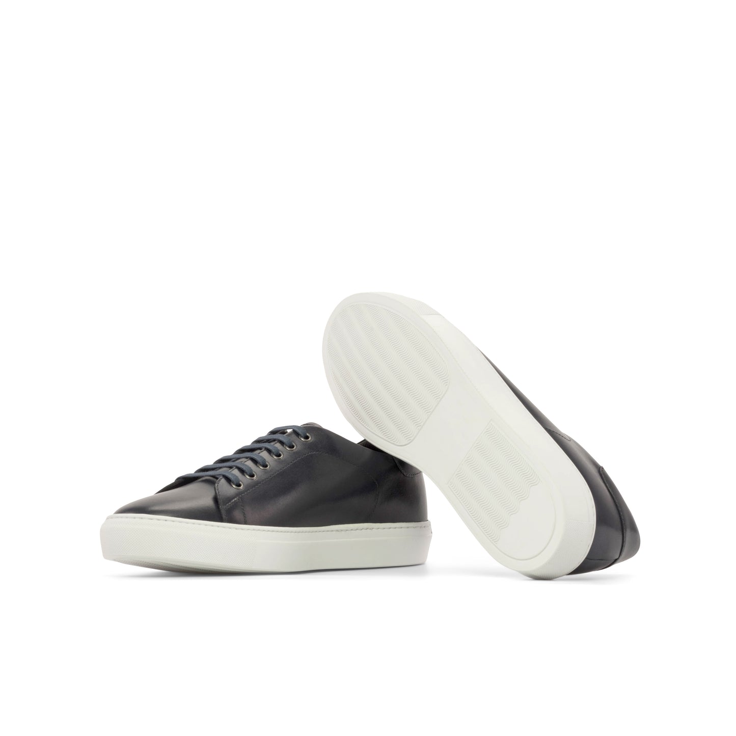 Sneakers navy white rubber sole