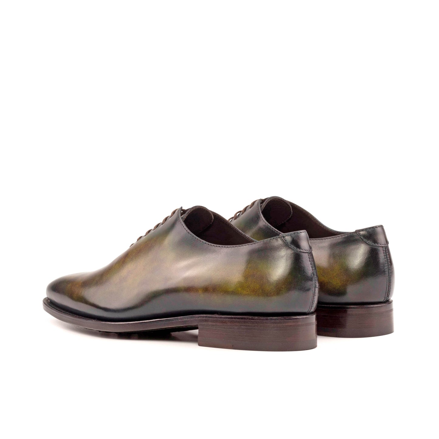 Leather Whole Cut Savile │ Camel-Green Patina
