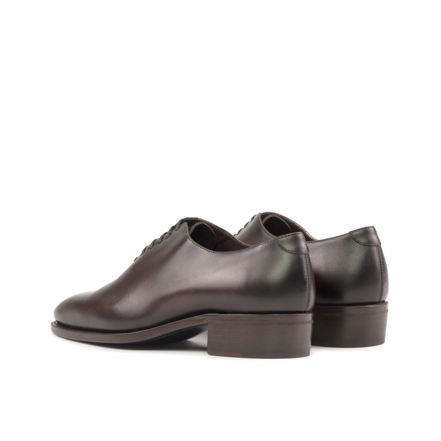 Leather Whole Cut Savile │ Dark Brown - Higher Heels