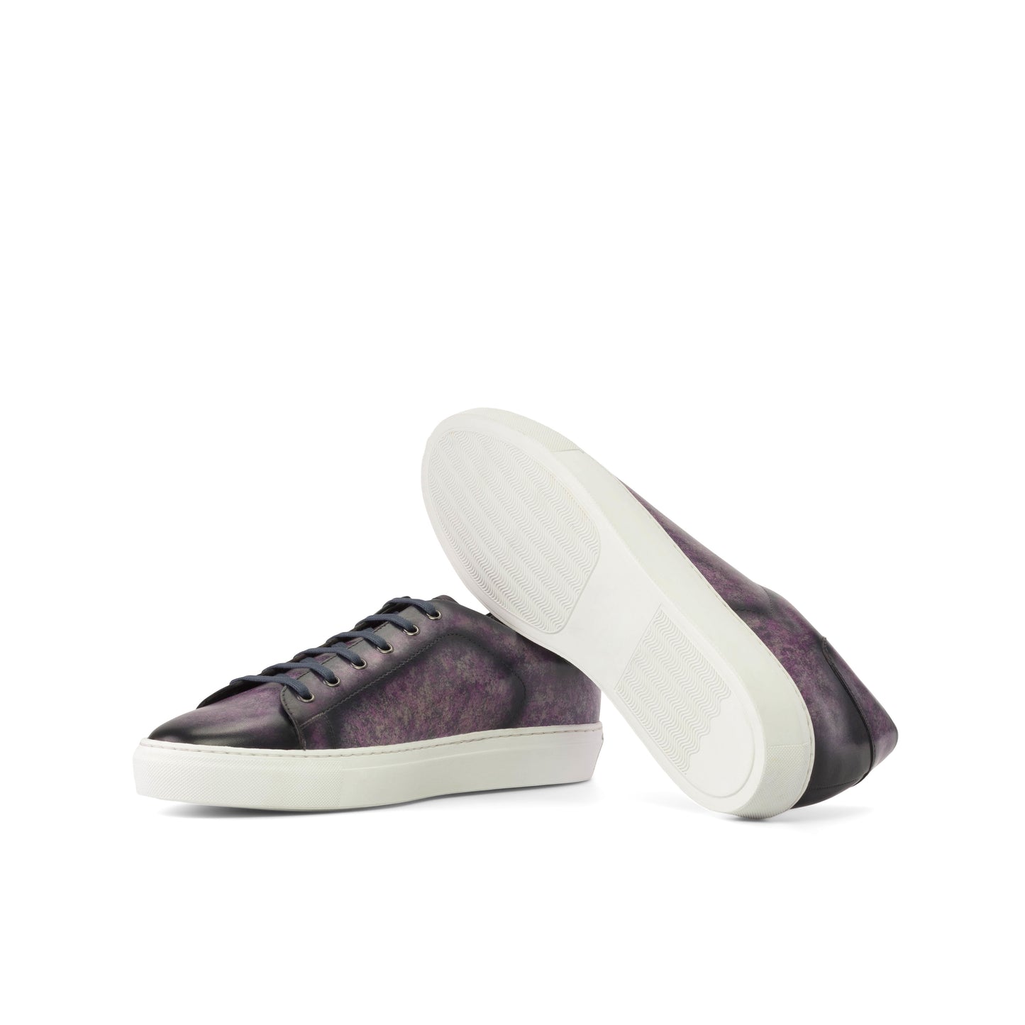 Leather Trainer │ Purple Patina