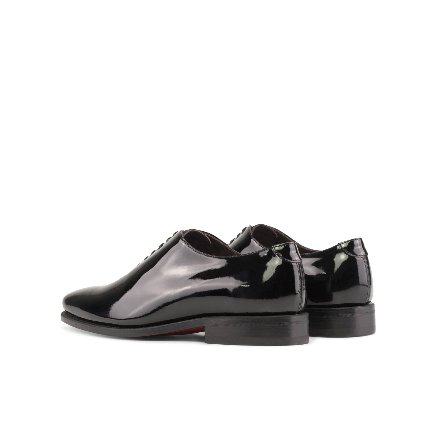 Whole Cut Monti│ Black Patent Red Soles