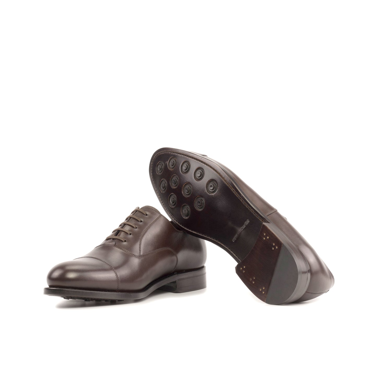 Leather Oxford Zurigo │ Dark Brown - Brown Soles