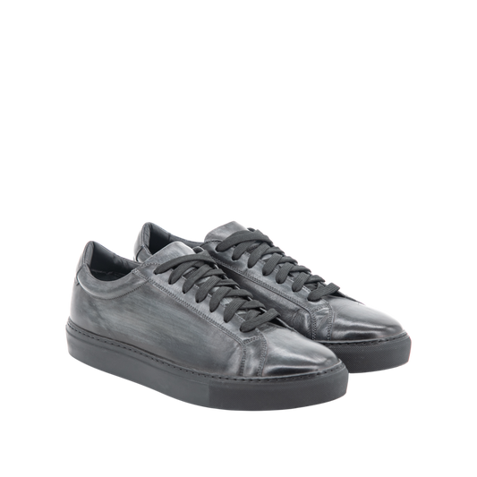 Leather Low Kick │ Grey Patina