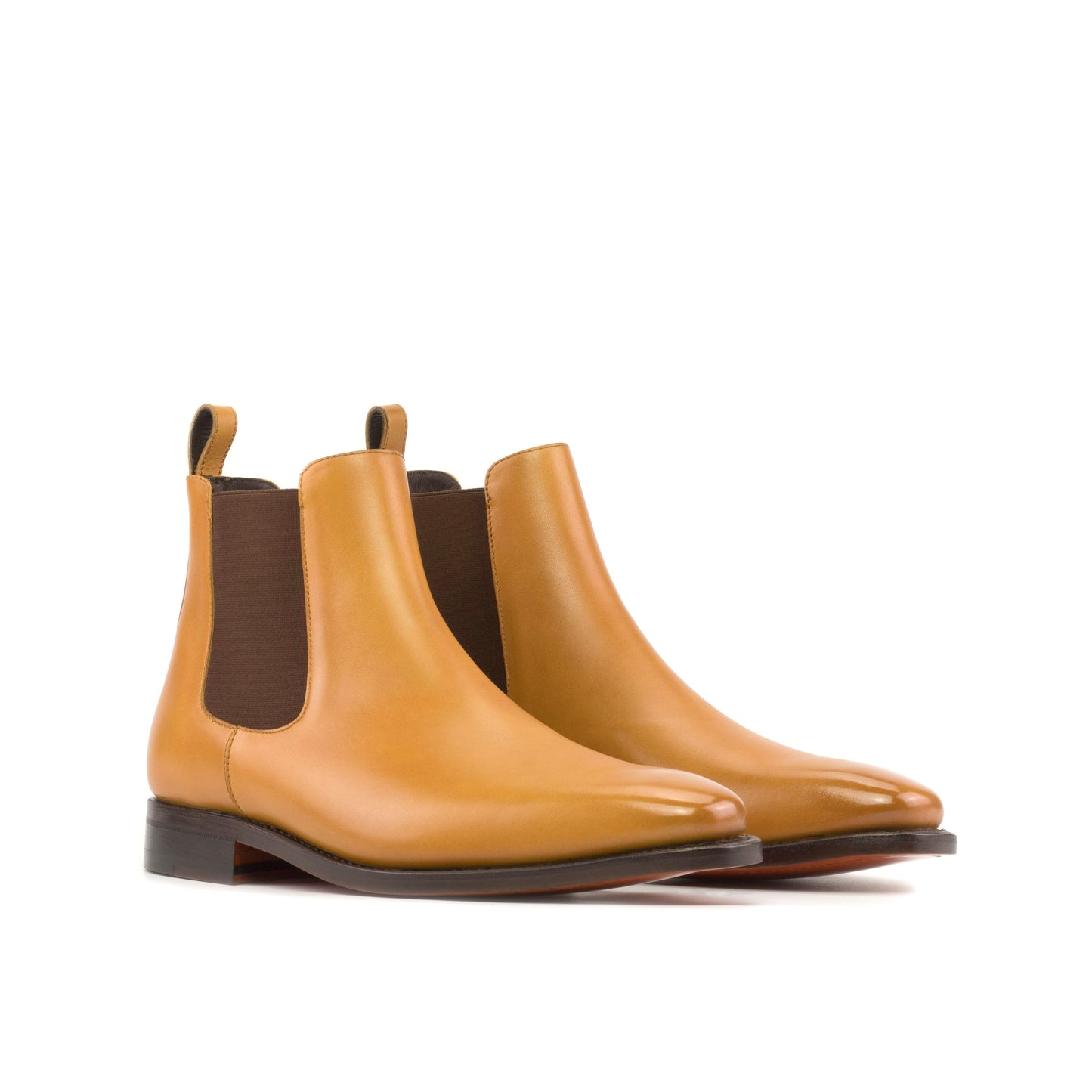 Chelsea Boots - orange Goodyear Welt leather sole