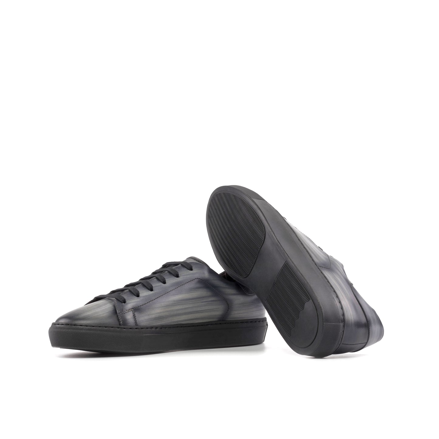 Leather Trainer │ Grey Patina
