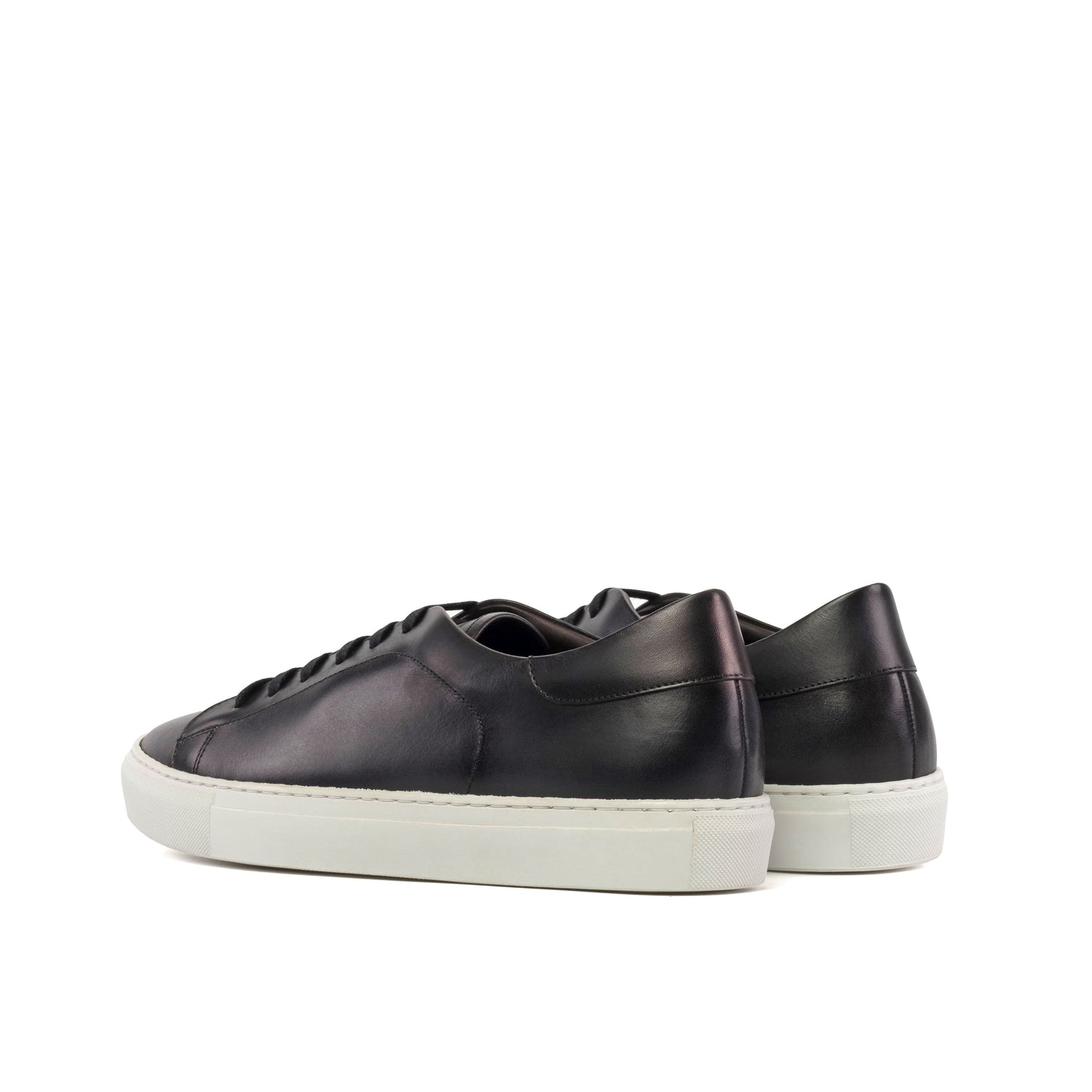 Leather Trainer │ Grey Painted Calf