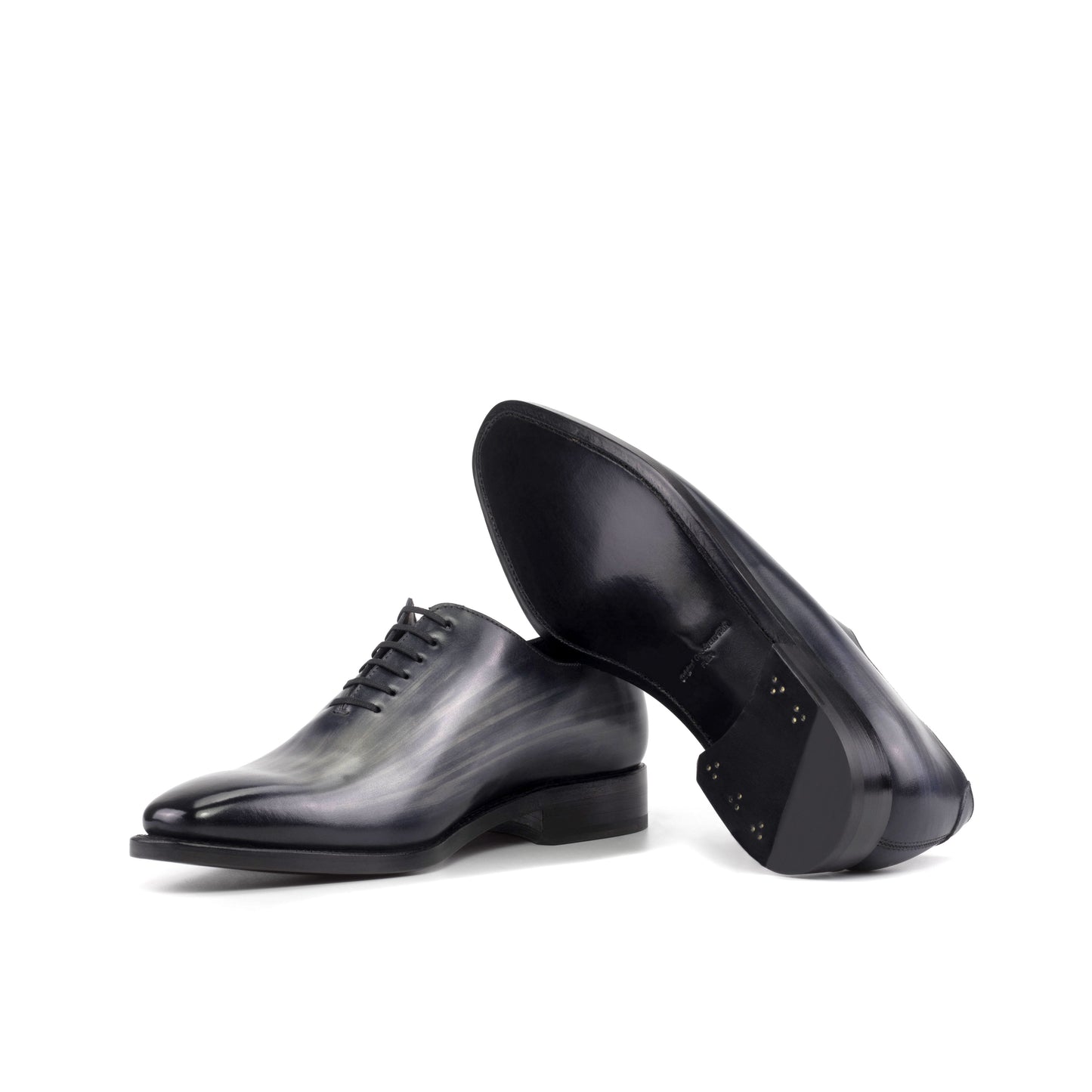 Leather Whole Cut Monti │ Grey Patina