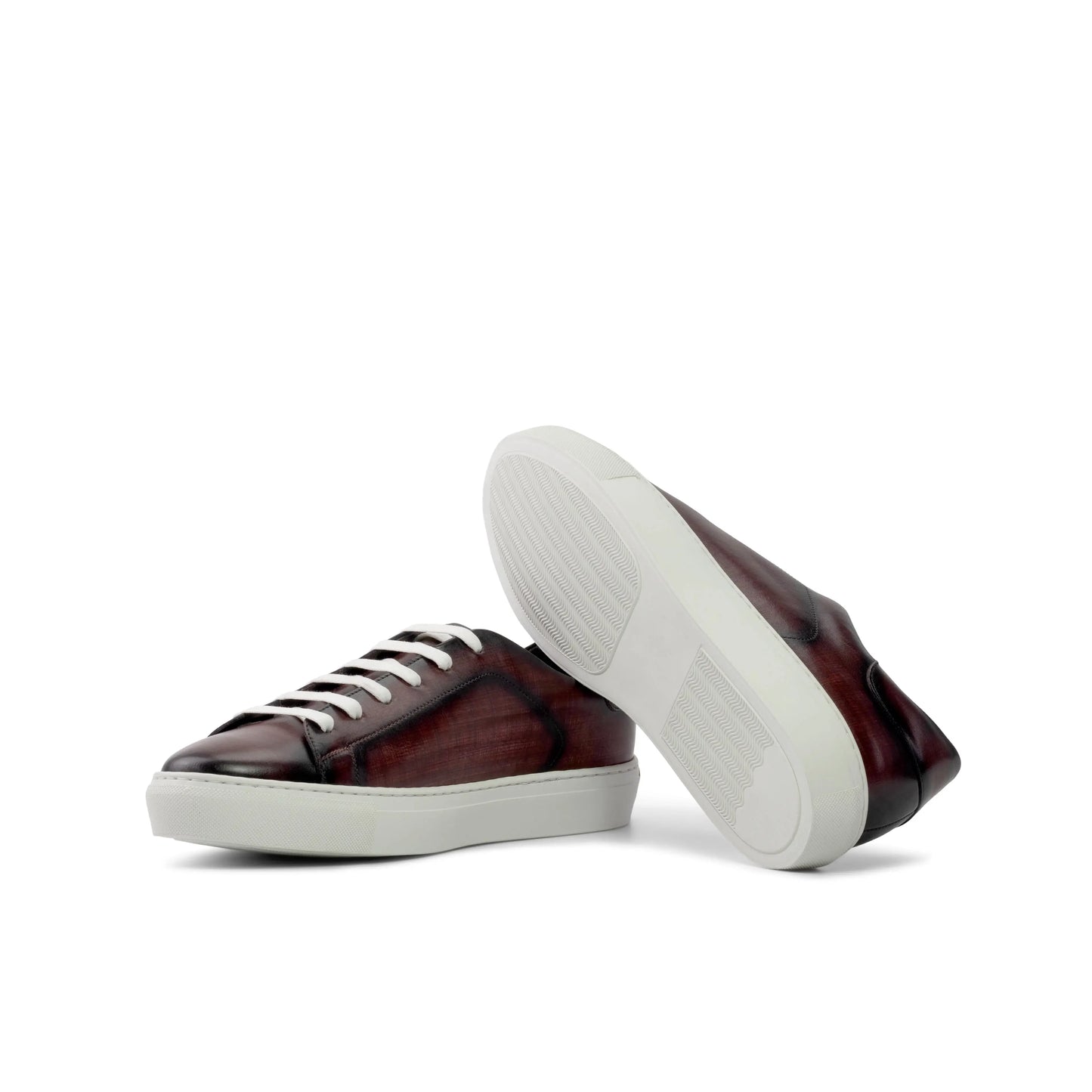 Leather Trainer │ Burgundy Patina