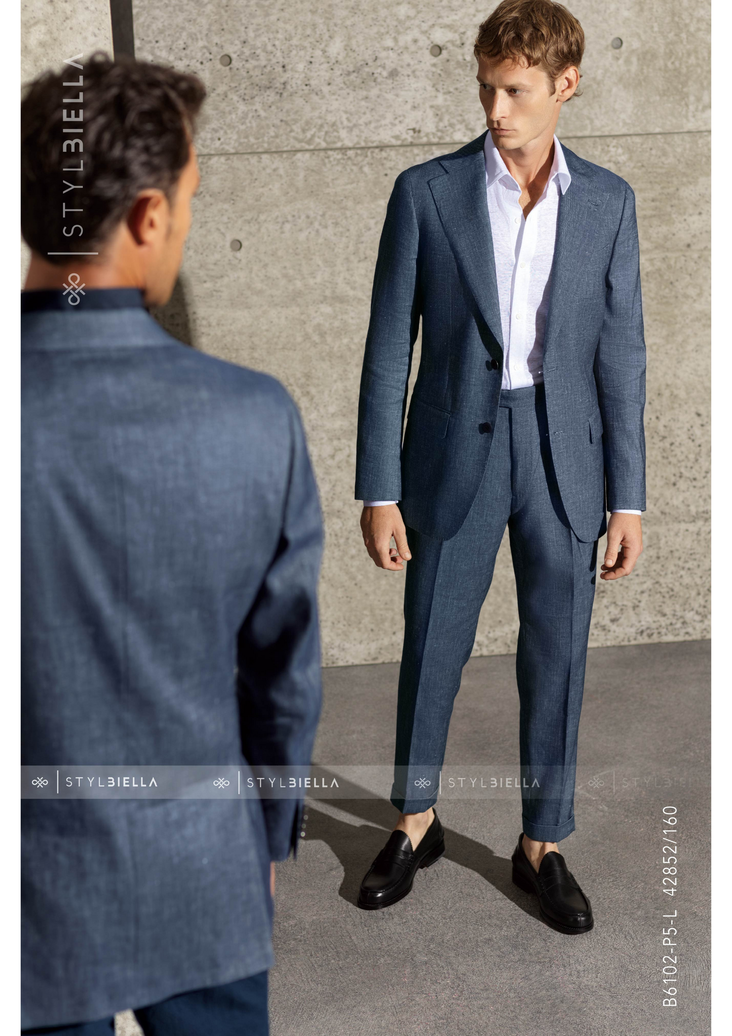 Notch Lapel, Denim, Expedition Suit, Stylbiella