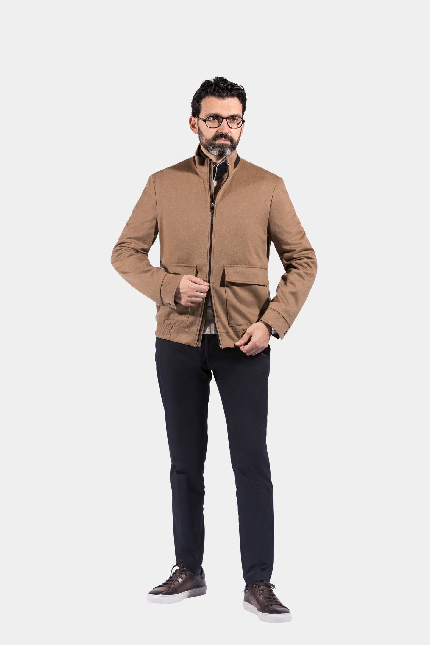 Bomber Jacket, Camel, Piacenza, Jacket Only