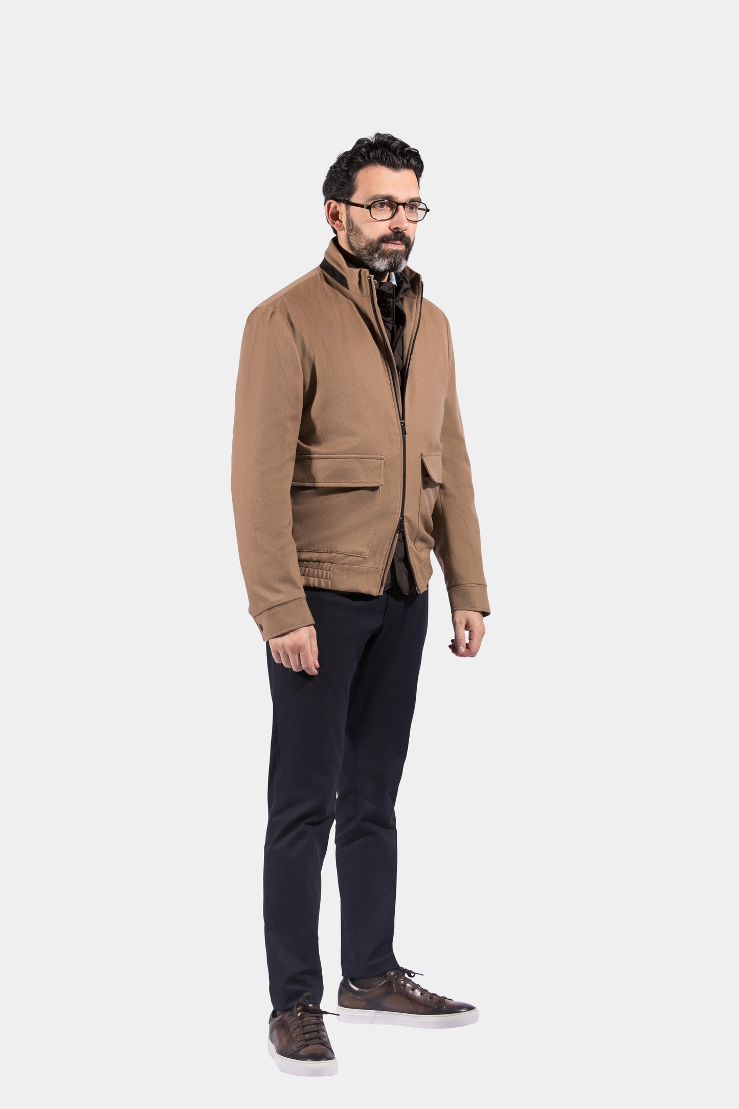 Bomber Jacket, Camel, Piacenza, Jacket Only