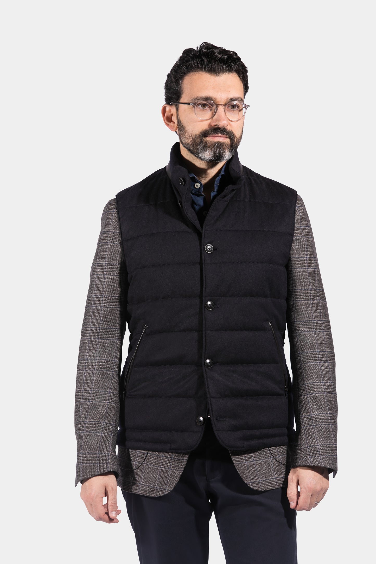Body Warmer, Navy, Piacenza, Jacket Only