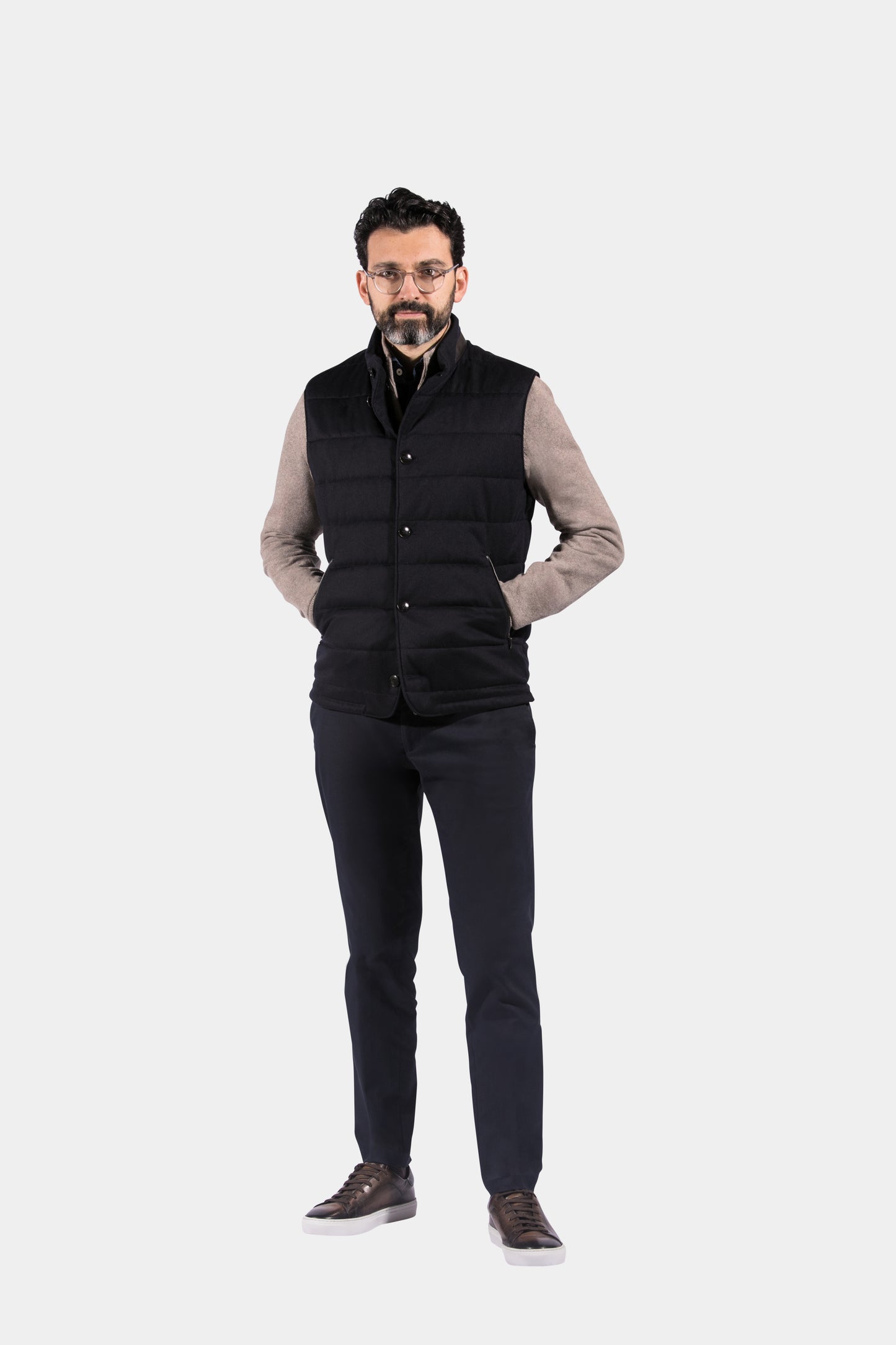 Body Warmer, Navy, Piacenza, Jacket Only