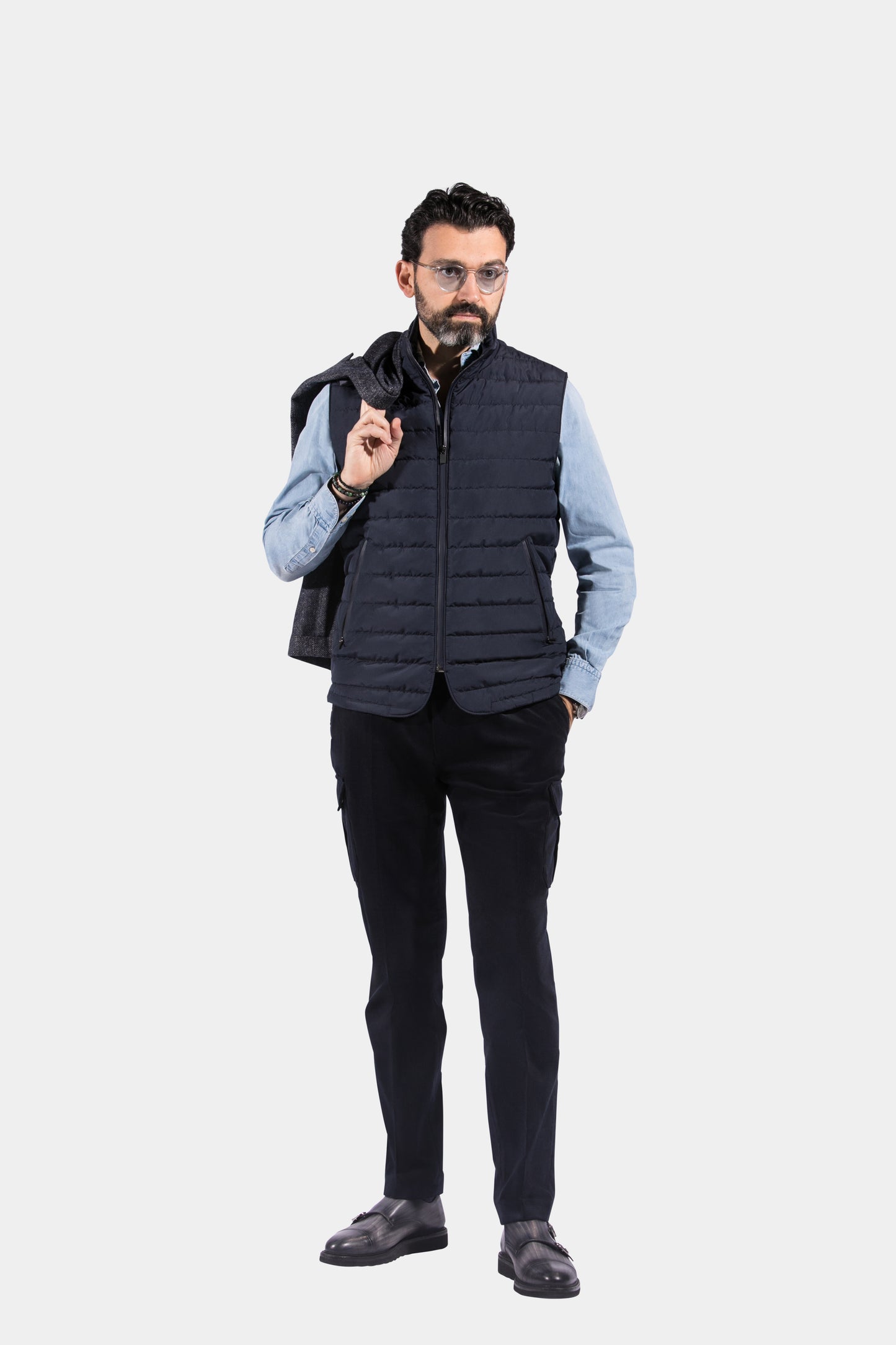 Body Warmer, Navy, Jacket Only