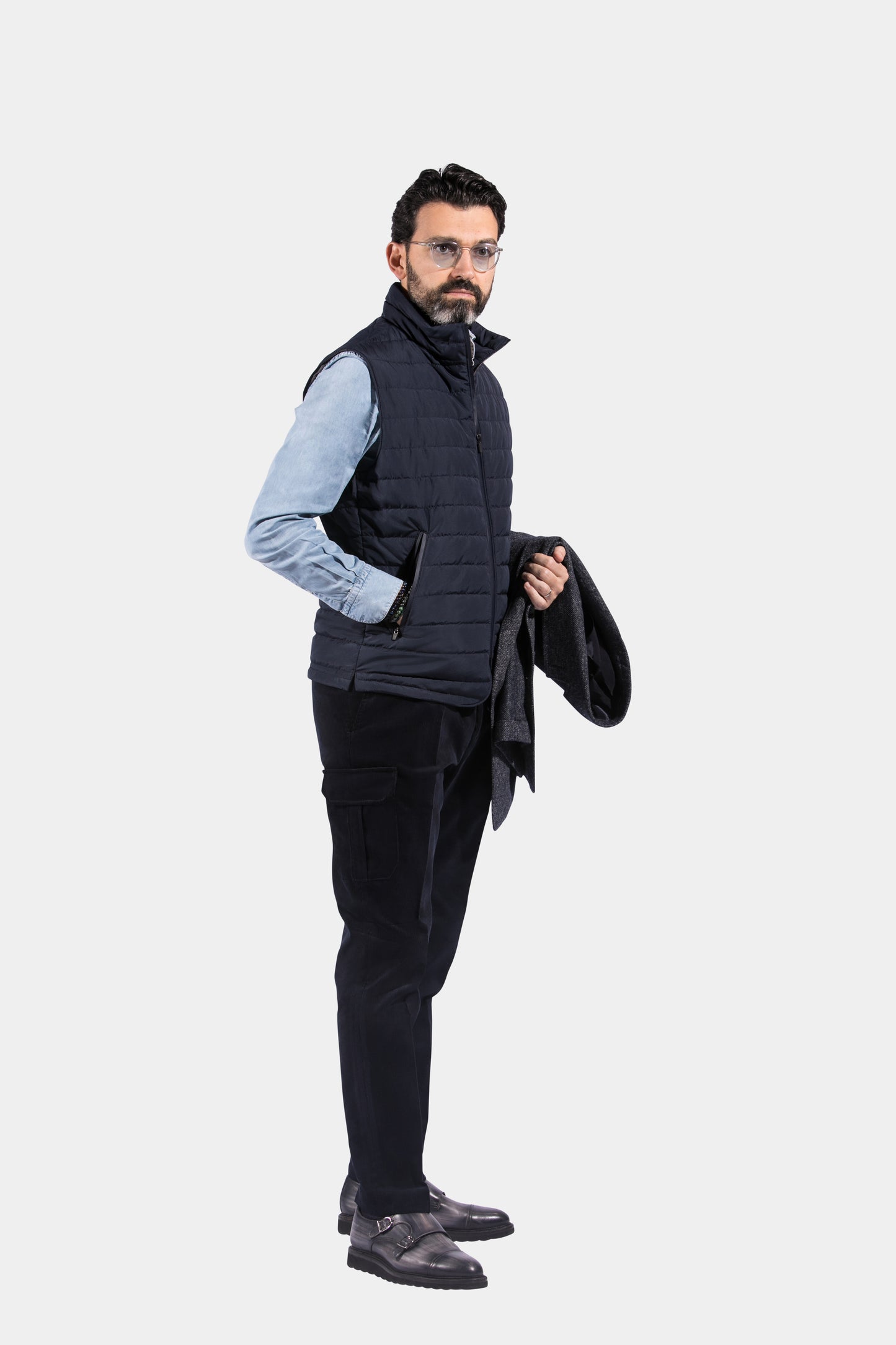 Body Warmer, Navy, Jacket Only