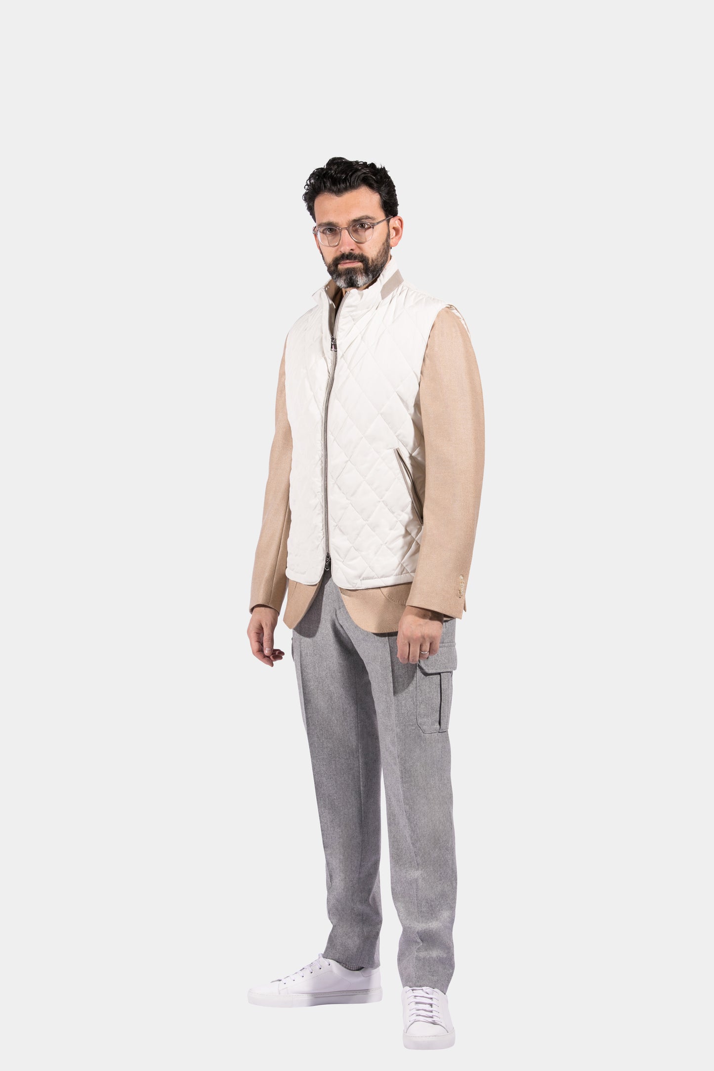 Body Warmer, White, Jacket Only