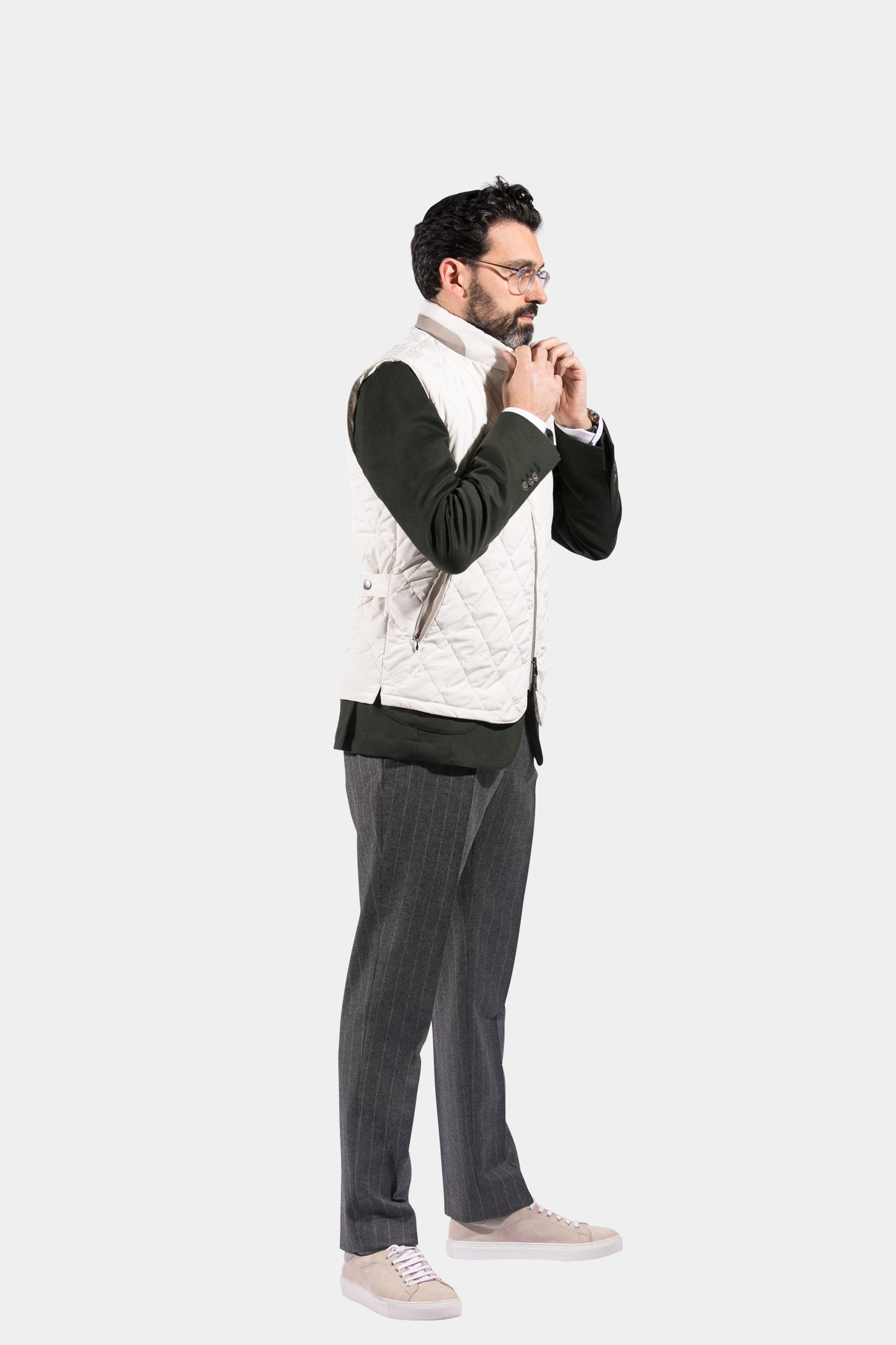 Body Warmer, White, Jacket Only