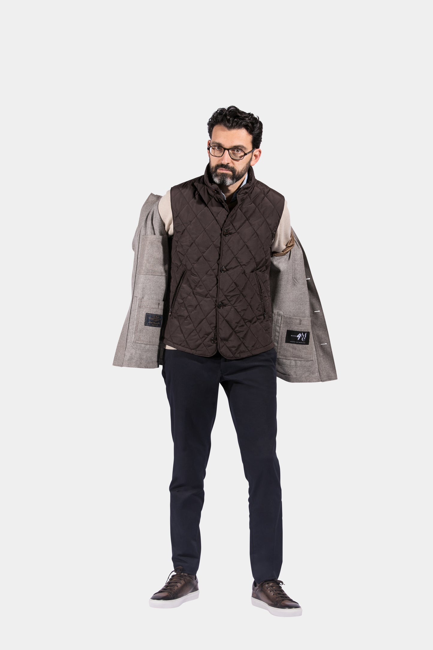 Body Warmer, Brown, Jacket Only