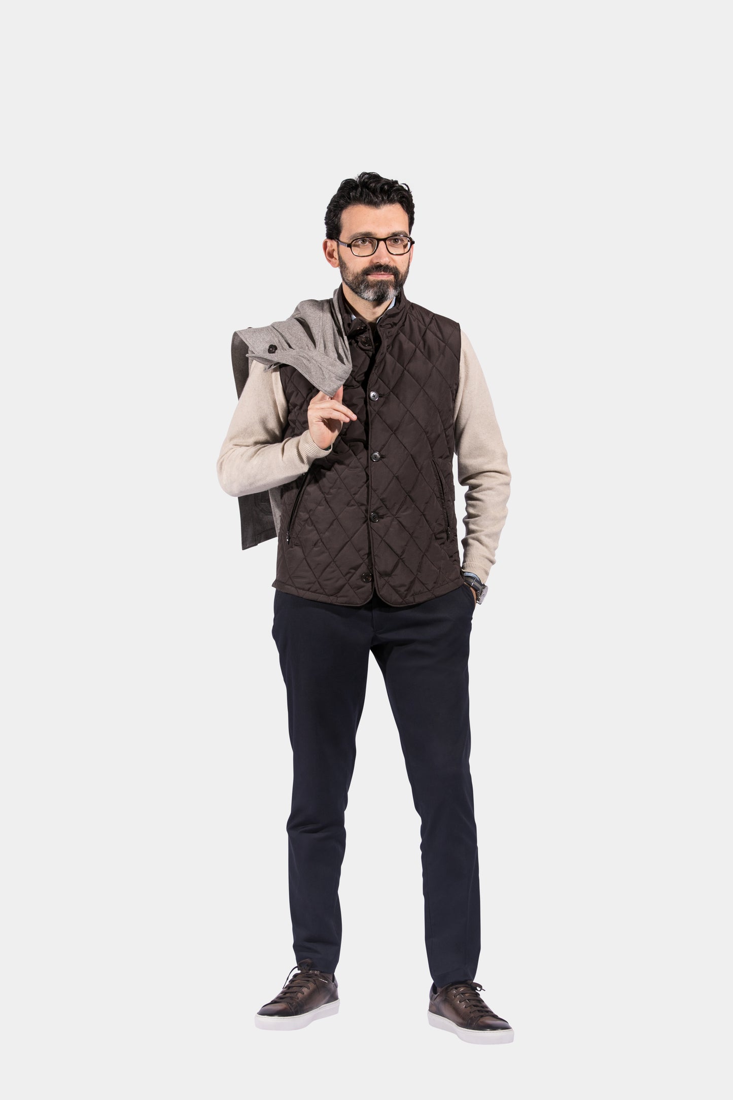 Body Warmer, Brown, Jacket Only