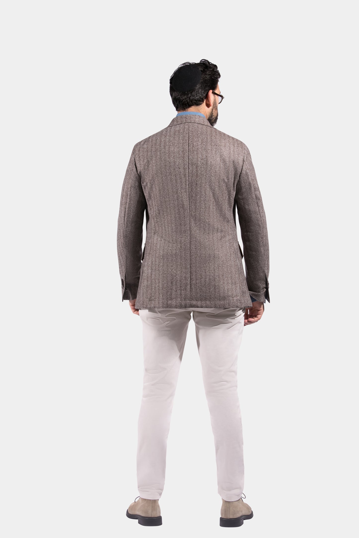 Safari Jacket, Taupe Semi Plain Fabric, Jacket Only