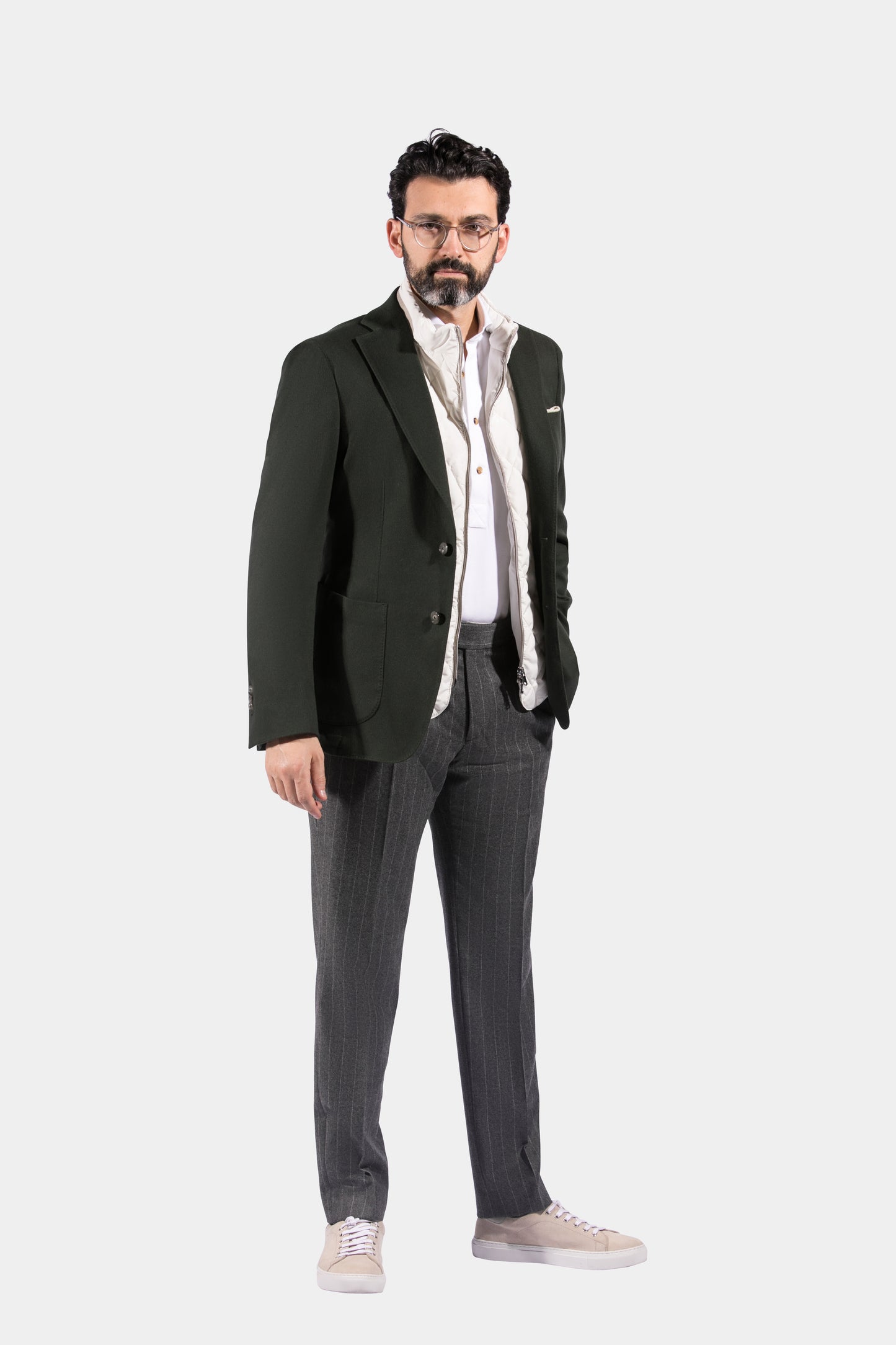 Notch Lapel, Dark Green, Jacket Only