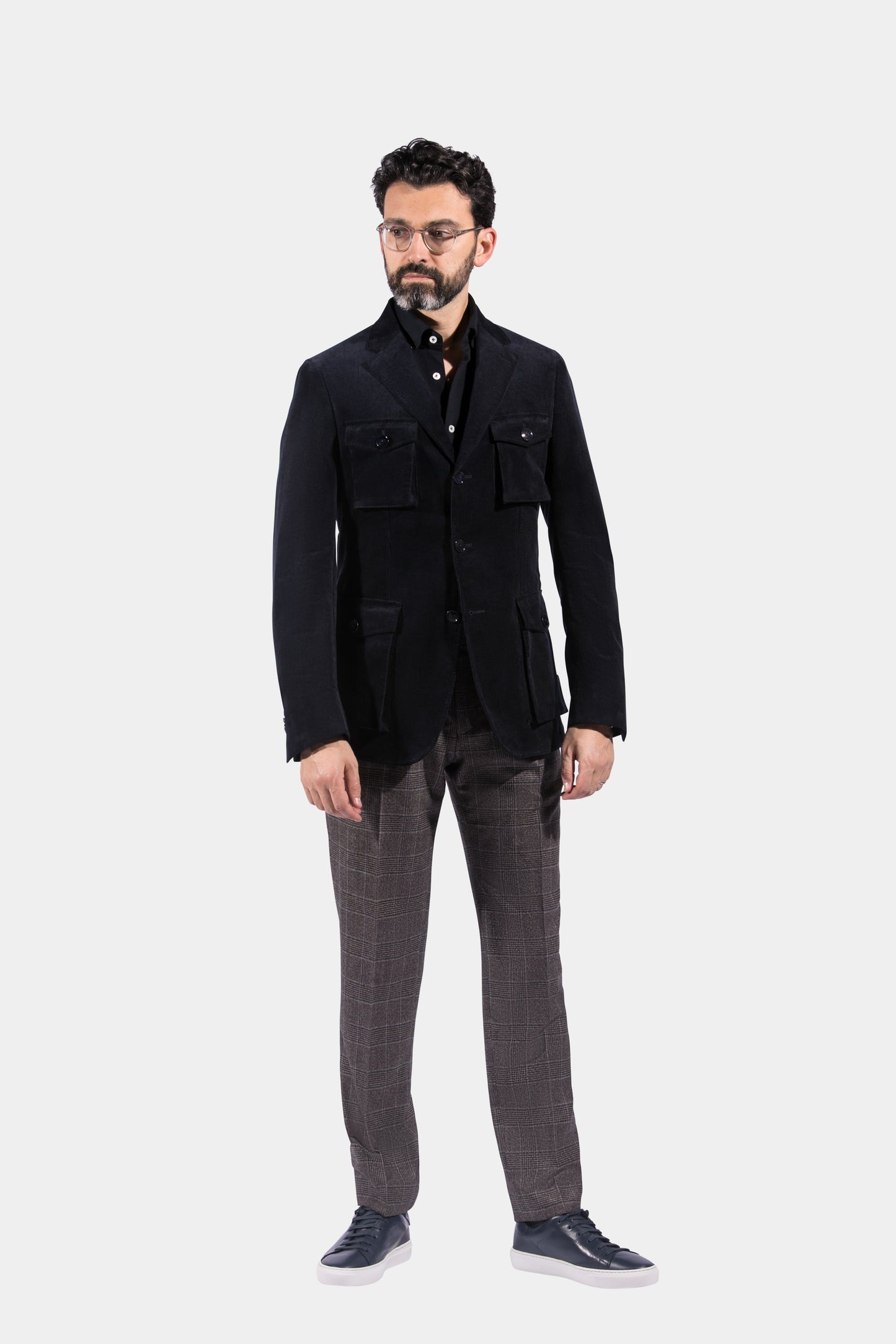 Safari Jacket, Navy Corduroy, Jacket Only