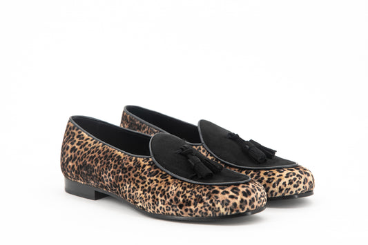 Belgian Slippers Wellington│ Leopard