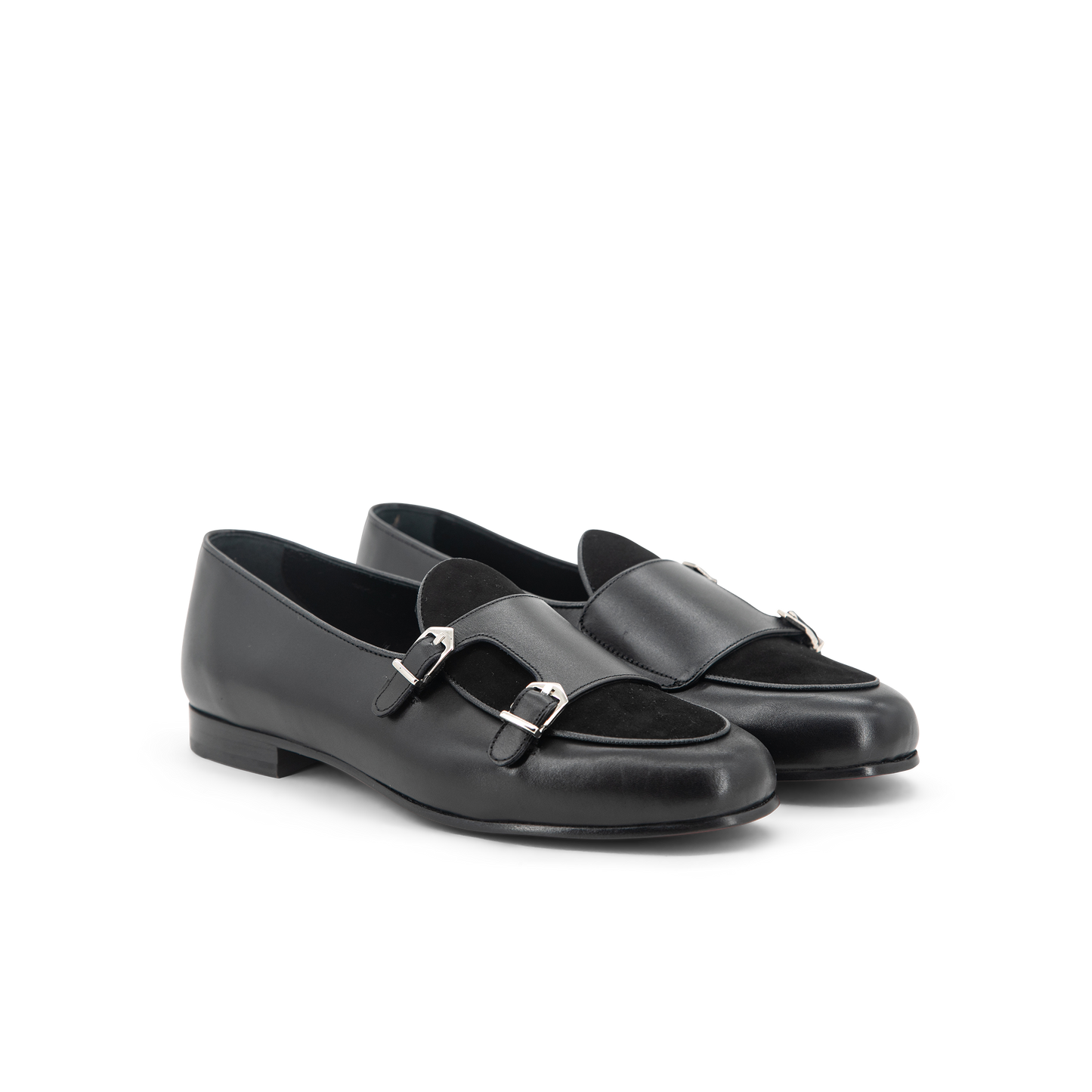 Belgian Slippers Double Monk │ Velvet Black