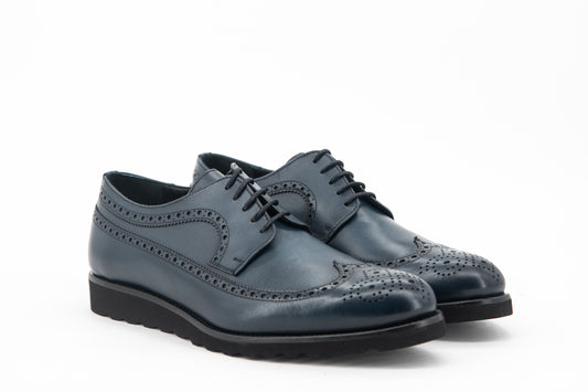 Leather Longwing Blucher Zurigo │ Navy