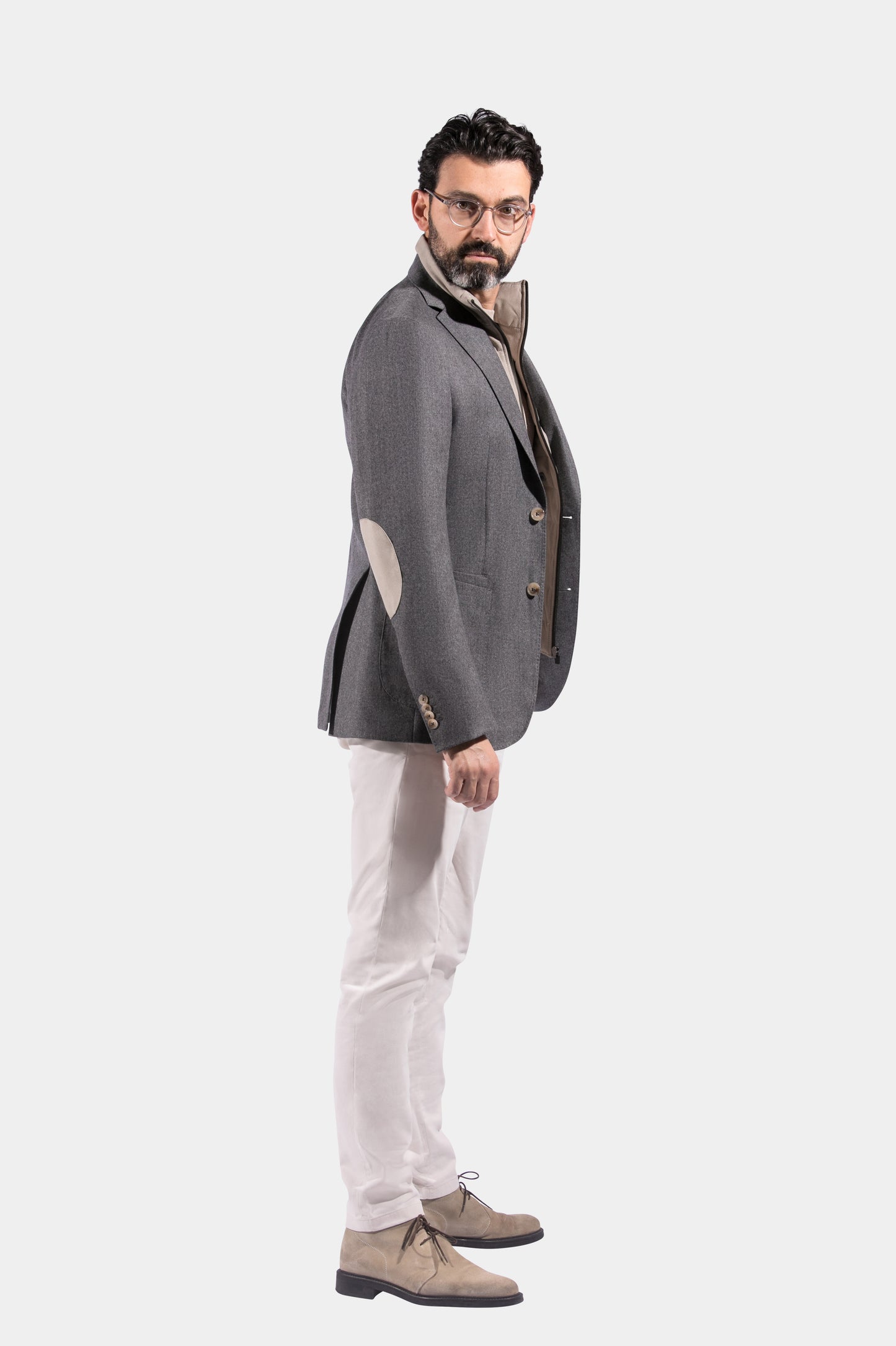 Windstopper, Mid Grey & Beige, Jacket Only