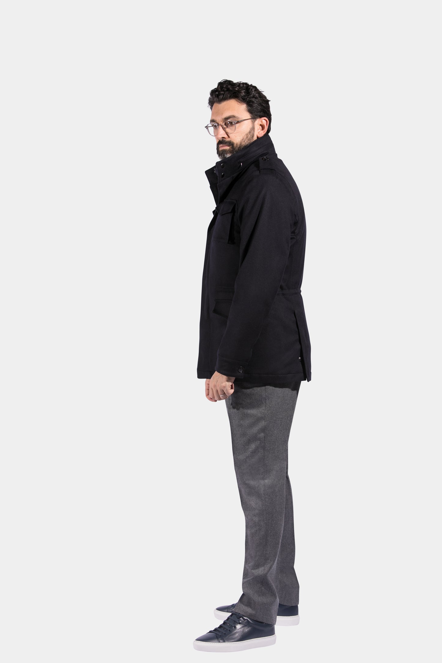 Field Jacket, Navy, Piacenza, Jacket Only