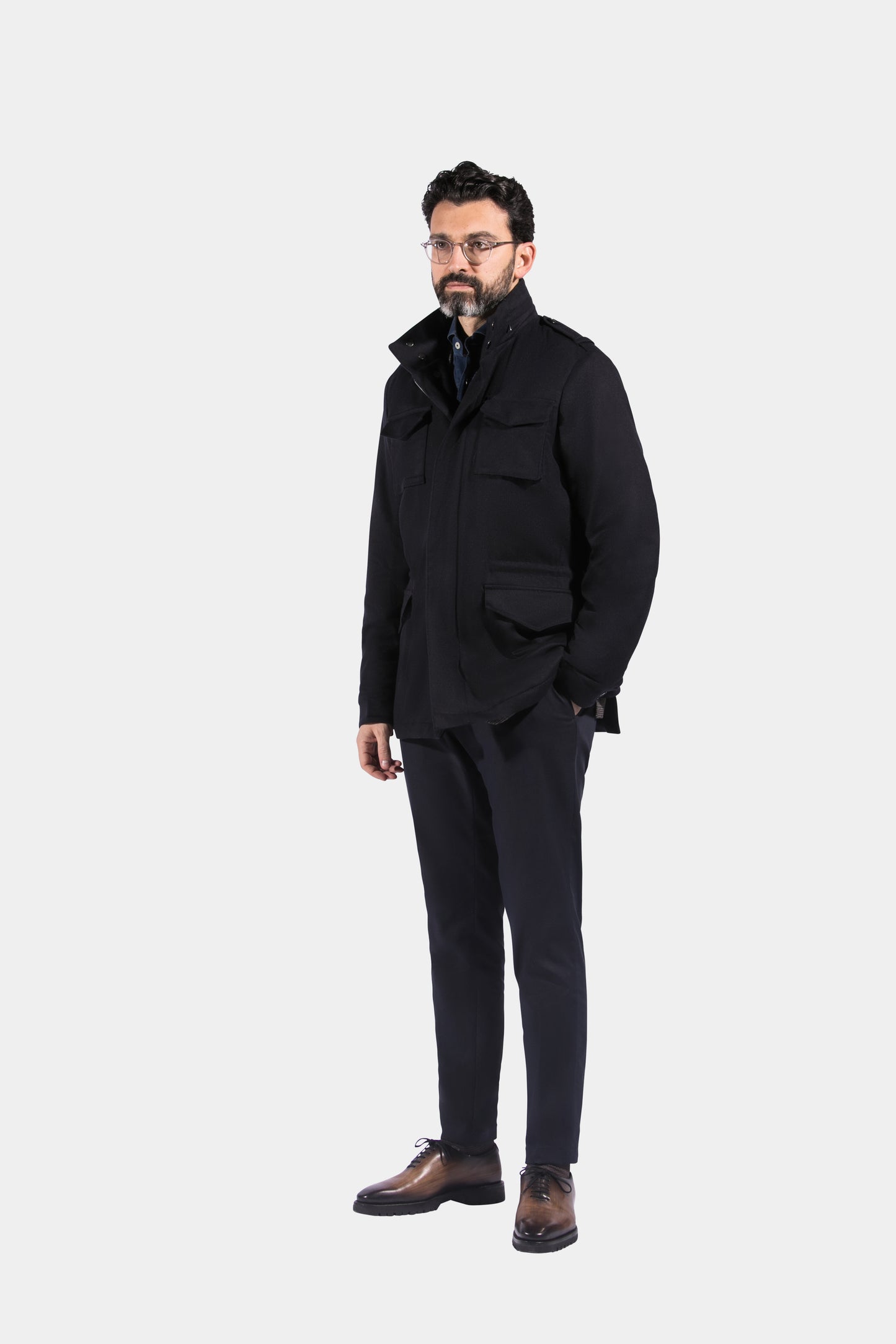 Field Jacket, Navy, Piacenza, Jacket Only