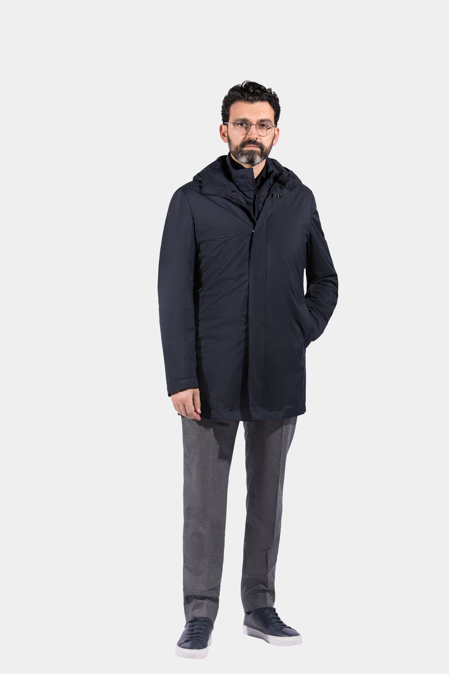 Parka, Navy, Olmetex, Jacket Only