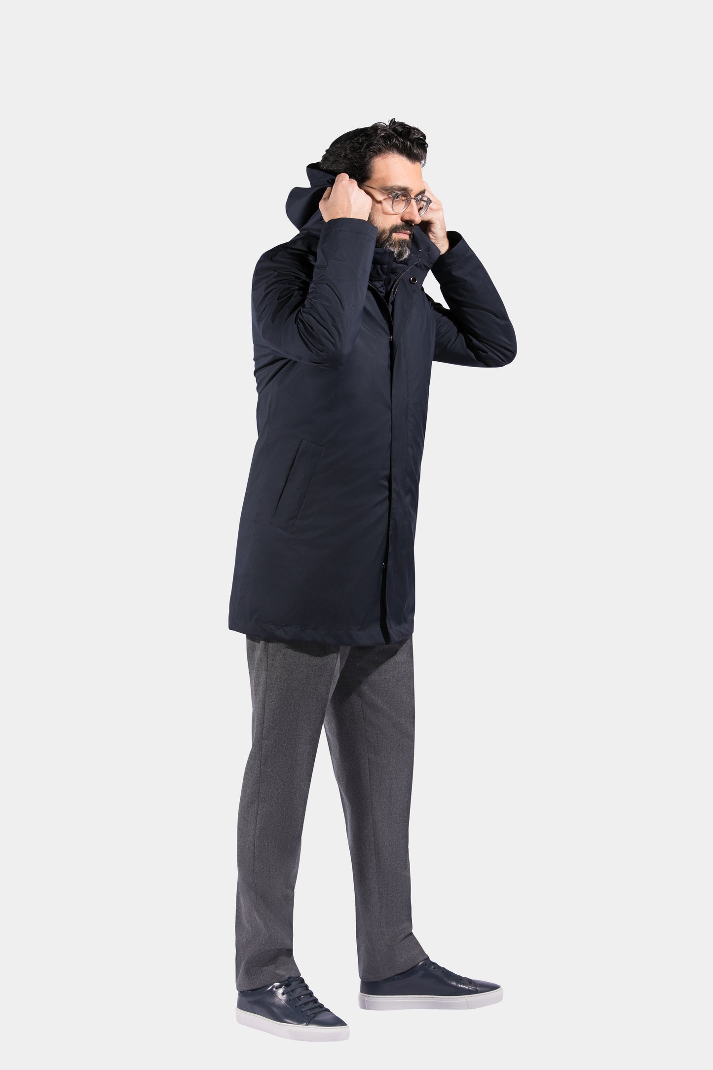 Parka, Navy, Olmetex, Jacket Only