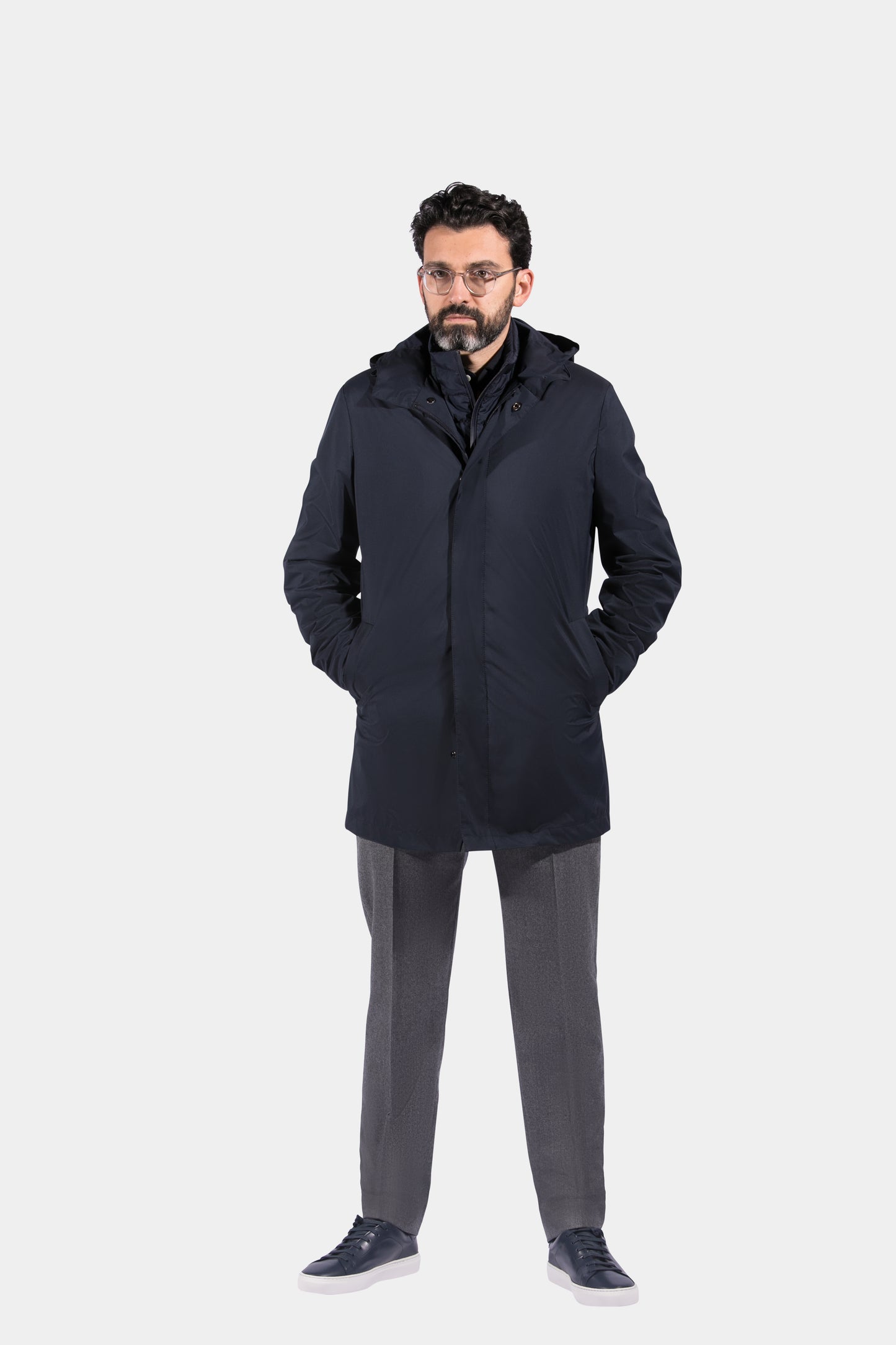 Parka, Navy, Olmetex, Jacket Only