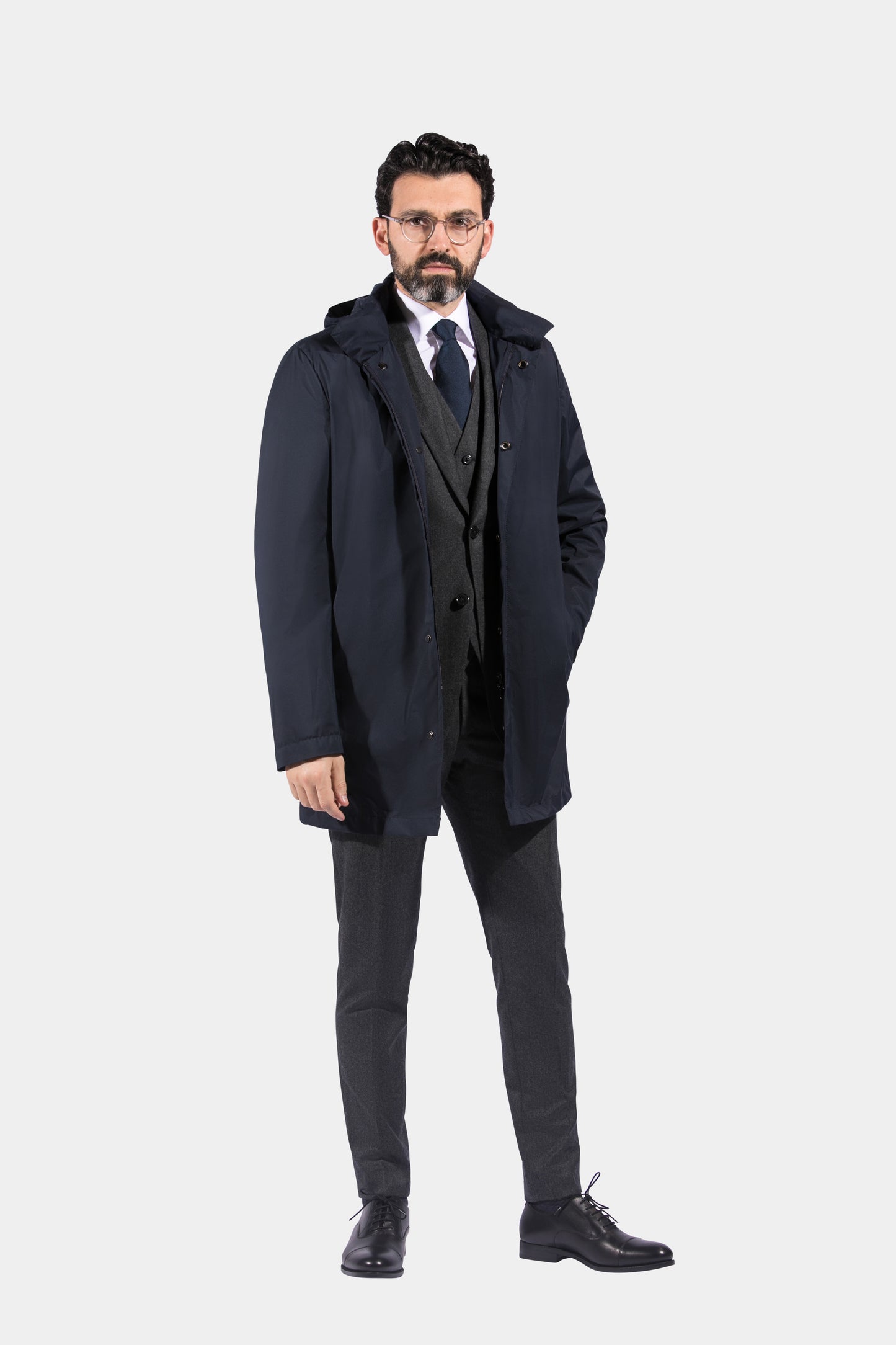 Parka, Navy, Olmetex, Jacket Only