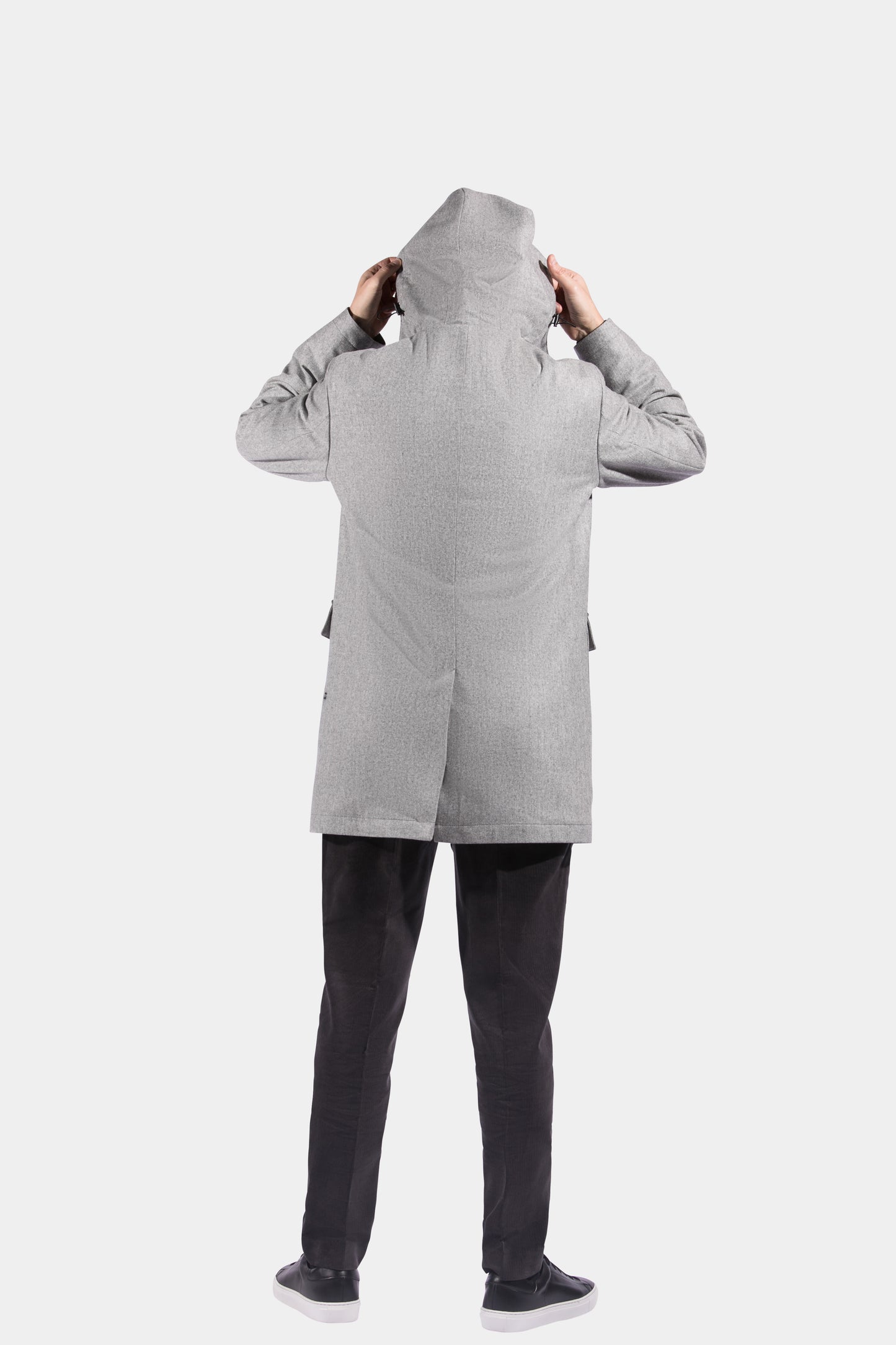 Parka Jacket, Light Grey, Vitale Barberis, Jacket Only