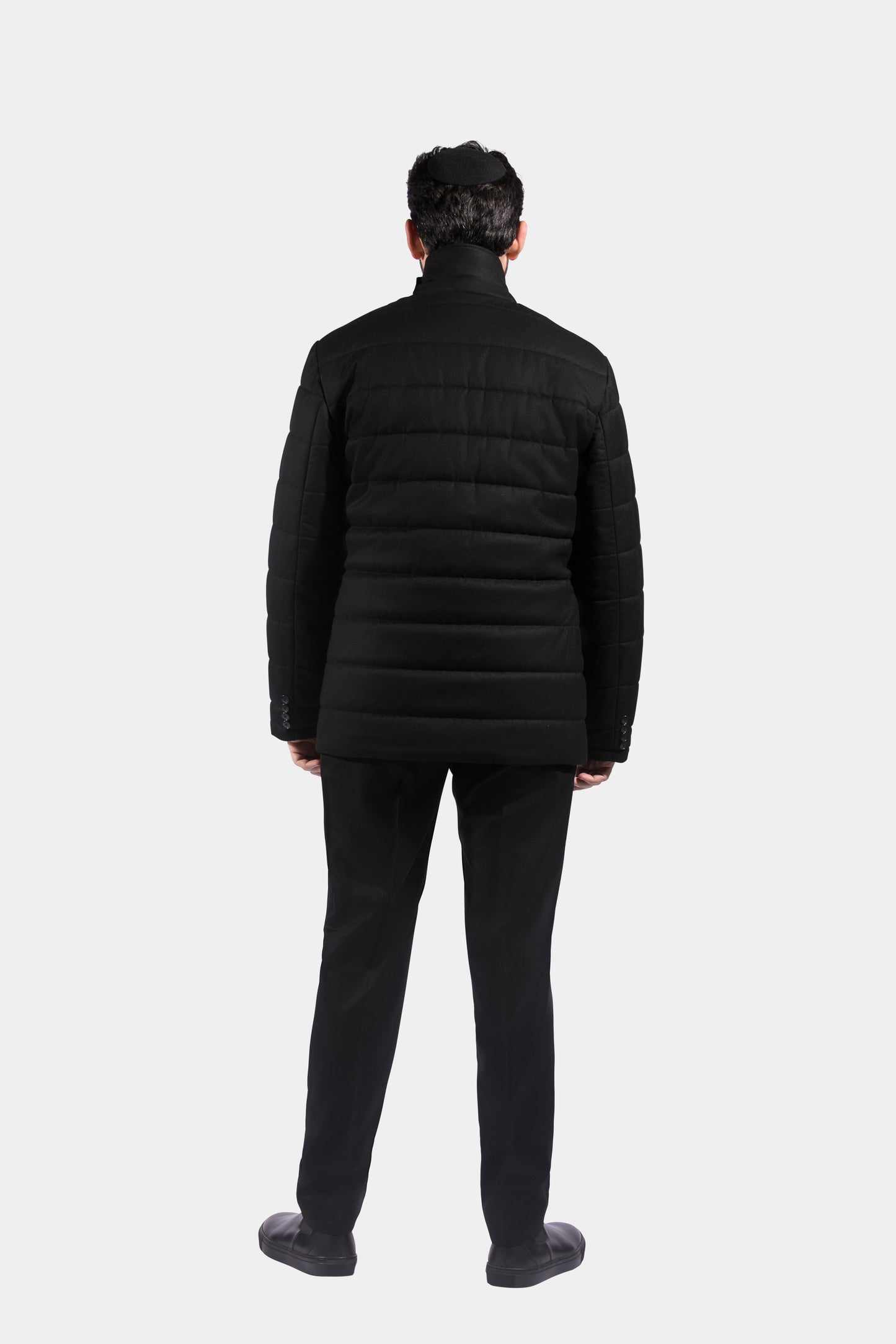 Quilted Jacket, Black, Vitale Barberis, Jacket Only