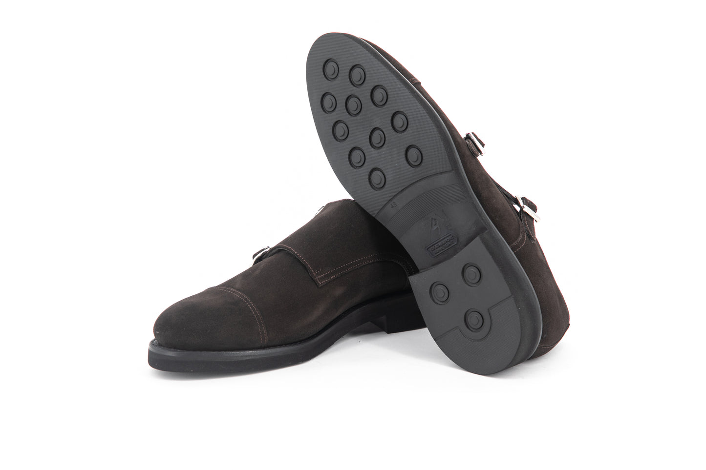 Suede Double Monk Zurigo │ Dark Brown
