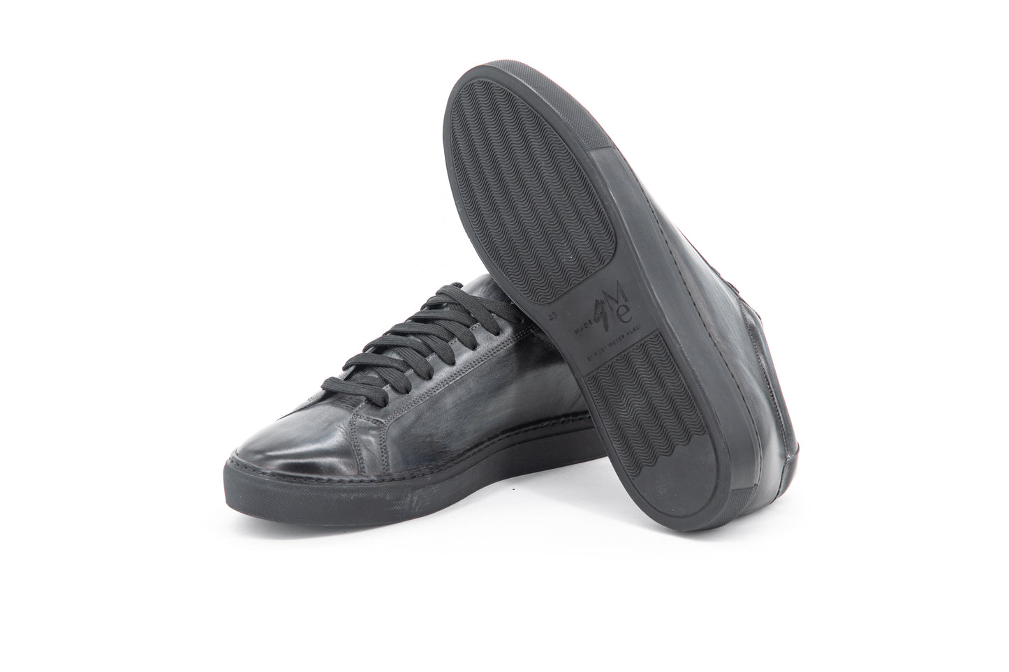 Leather Low Kick │ Grey Patina