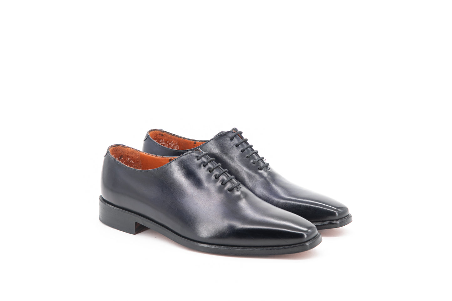 Leather Whole Cut Savile│ Navy
