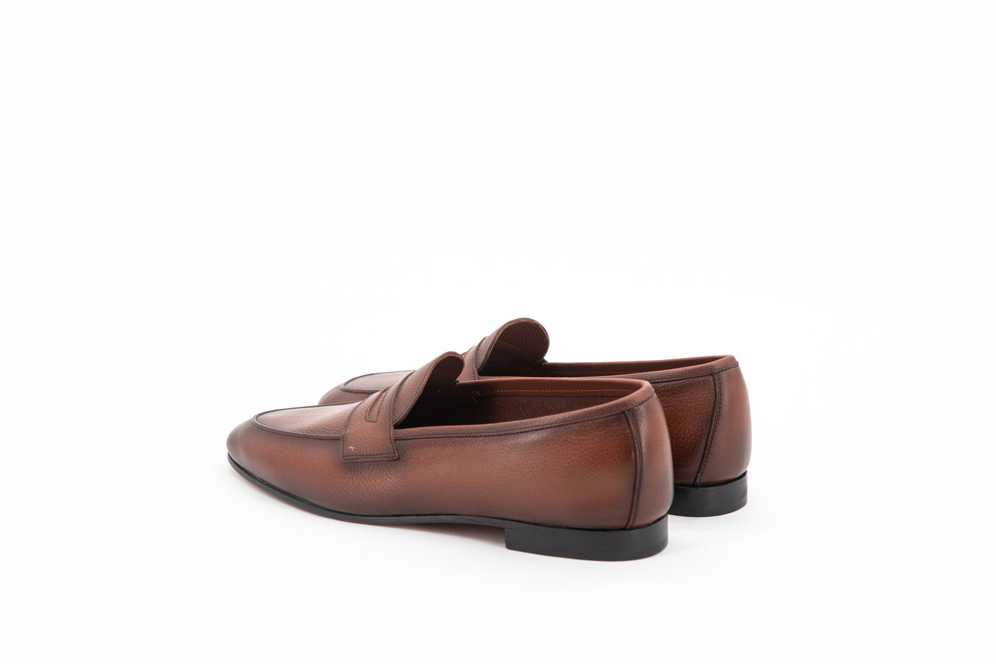 Grain Leather Venetian Loafer │ Whisky Burn Effect