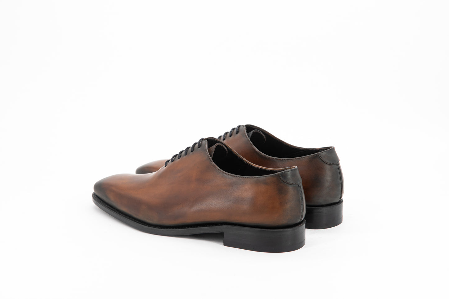 Leather Whole Cut Savile│ Whisky Burn Effect with Scritto