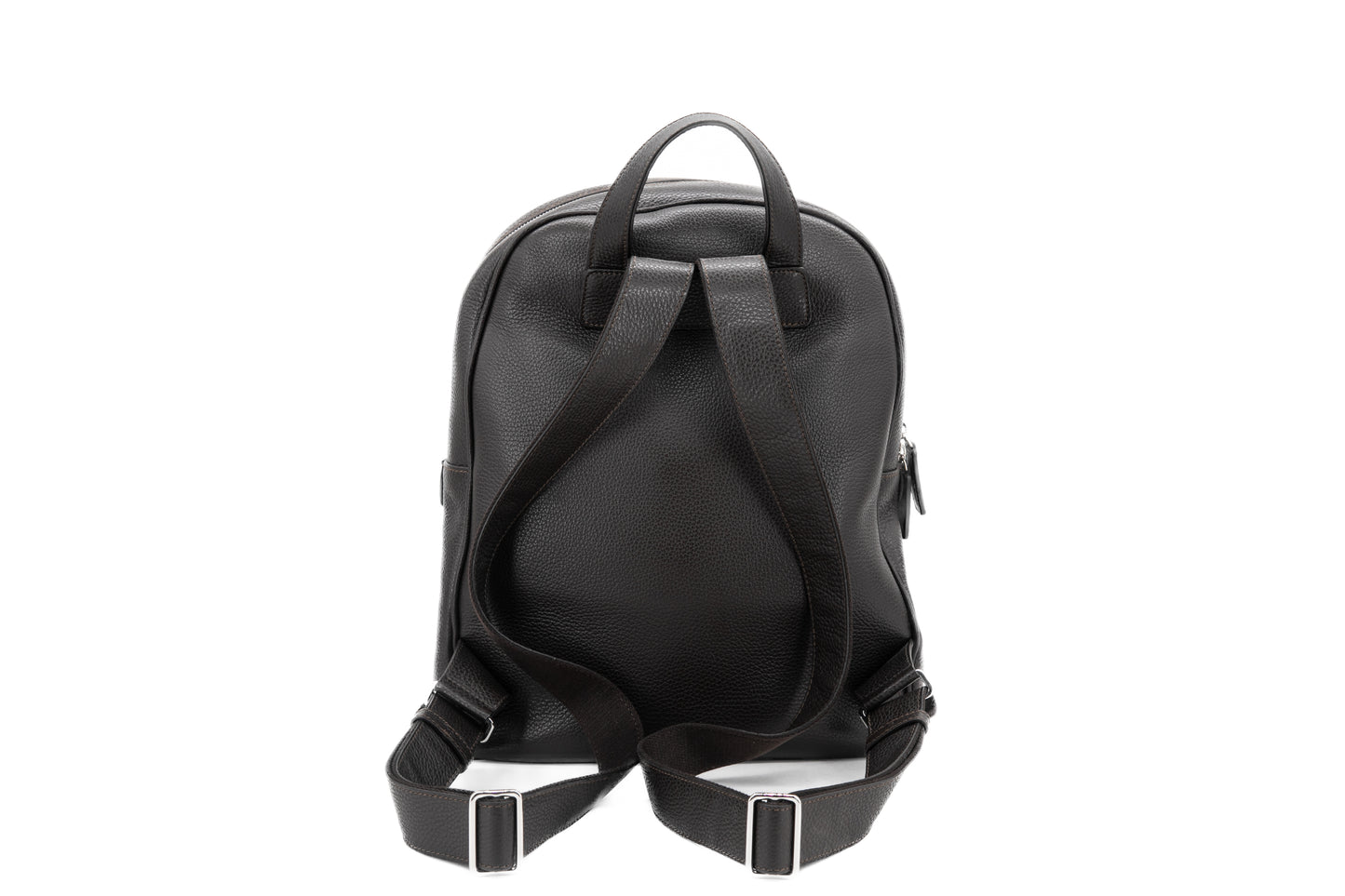 Leather Bagpack│ Brown Grain