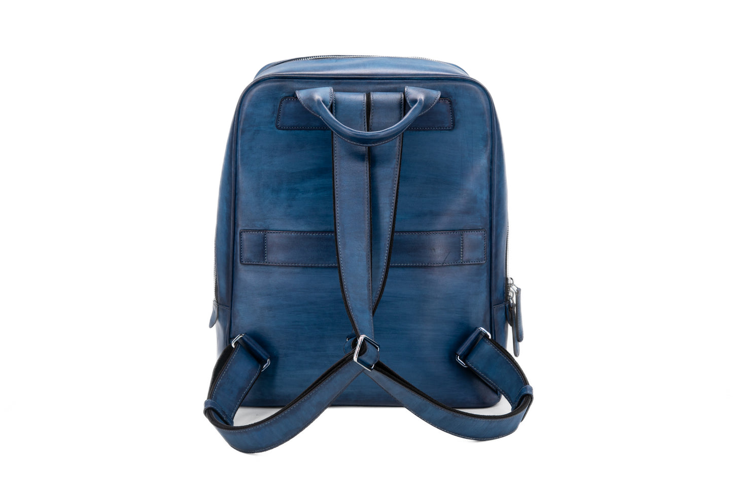Leather Bagpack│ Blue Patina