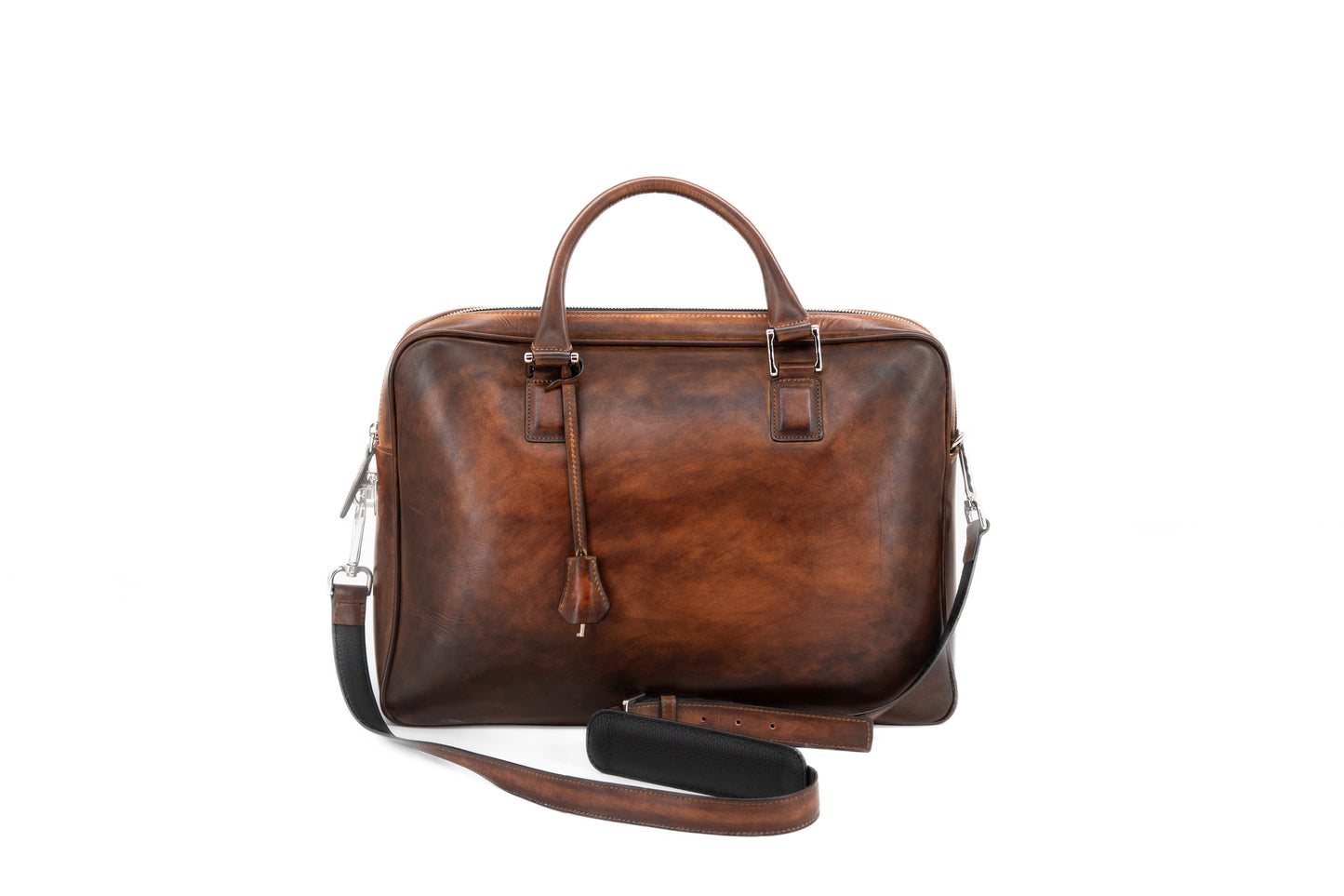 Leather Business Bag│ Cognac Patina