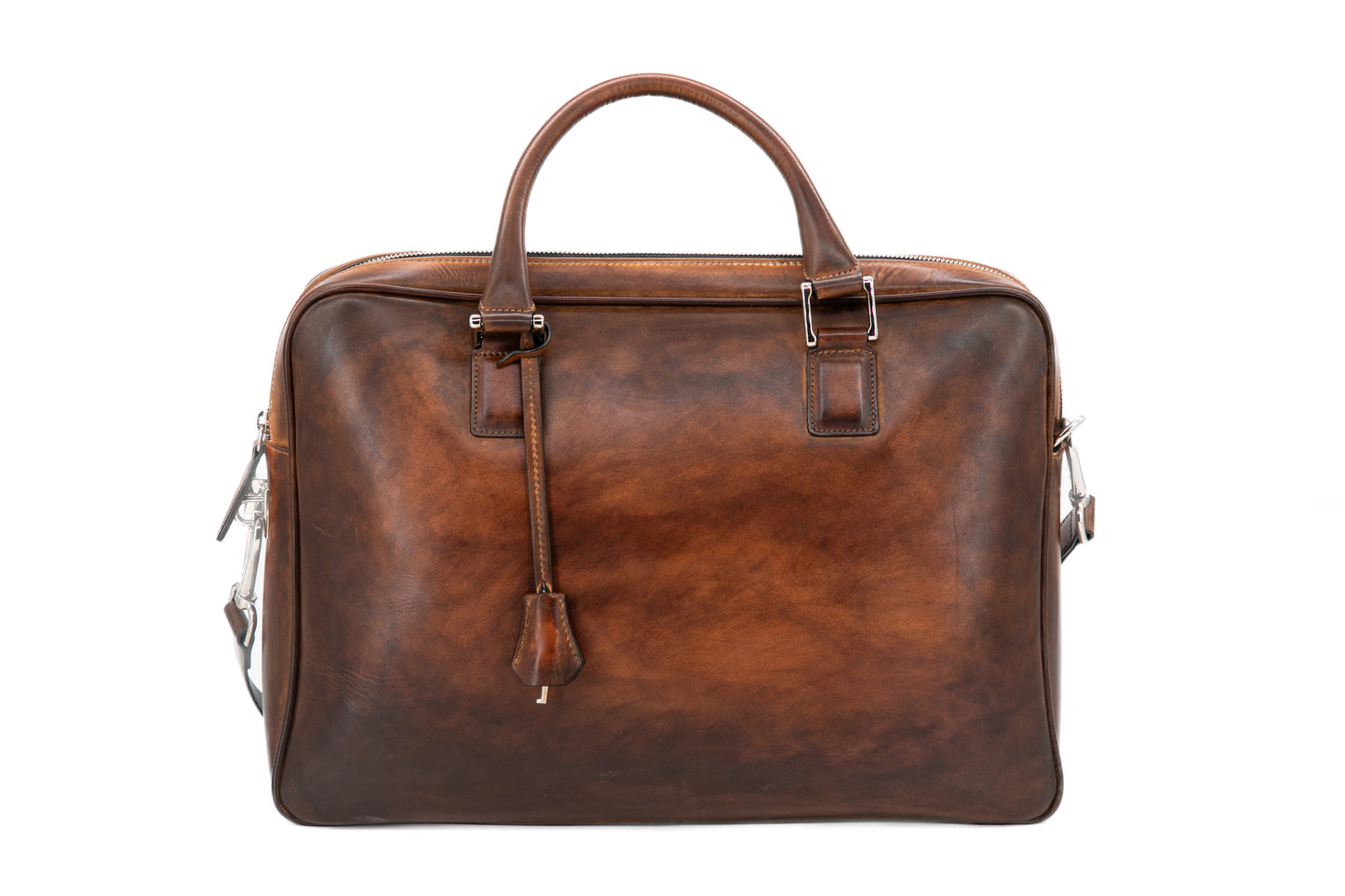 Leather Business Bag│ Cognac Patina
